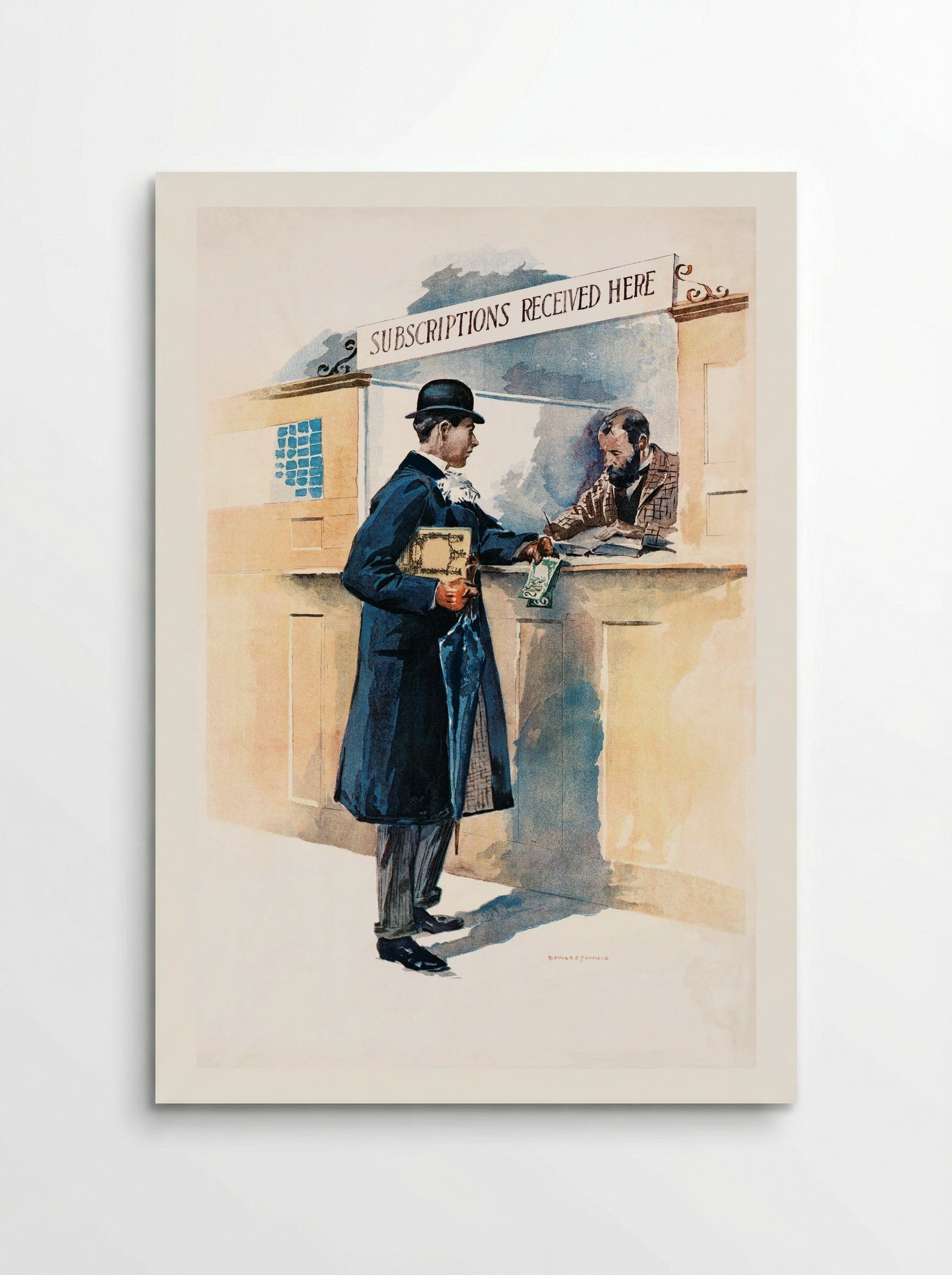Man Getting Medicines - Edward Penfield - Poster