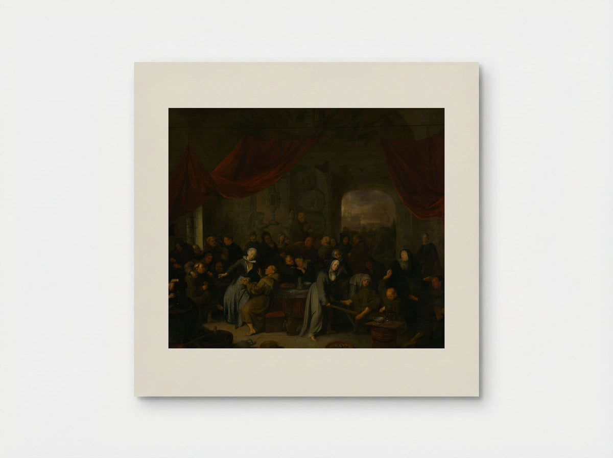 Monk's Entertainment in a Roman Cloister - Pieter Jansz. Quast - Poster