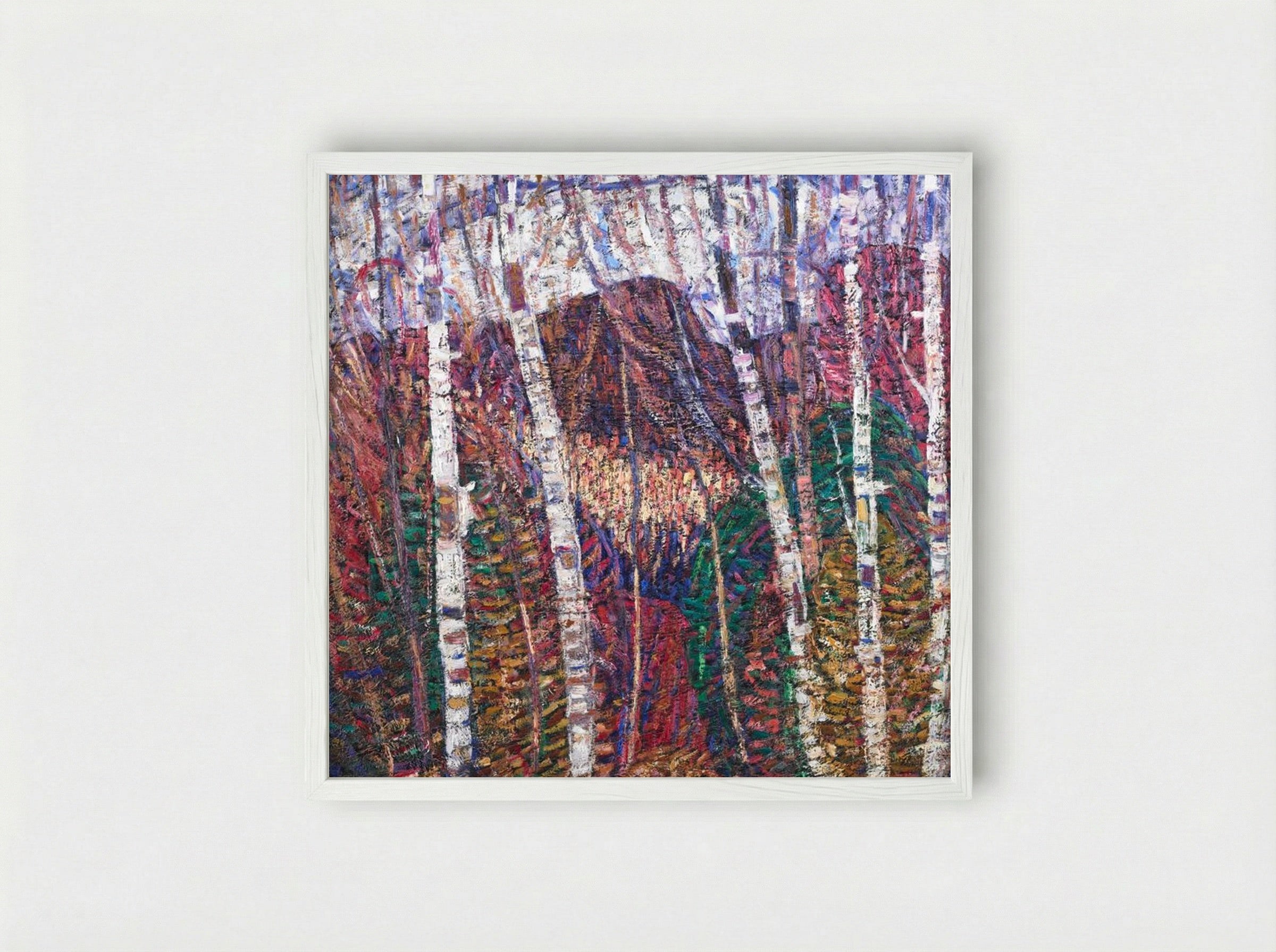 White Birches - Marsden Hartley - Framed Print White