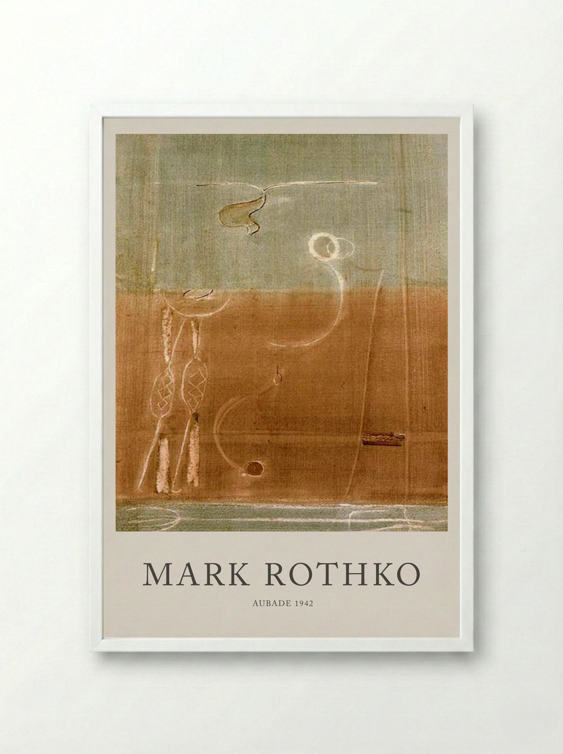 Aubade - Mark Rothko - Framed Print White