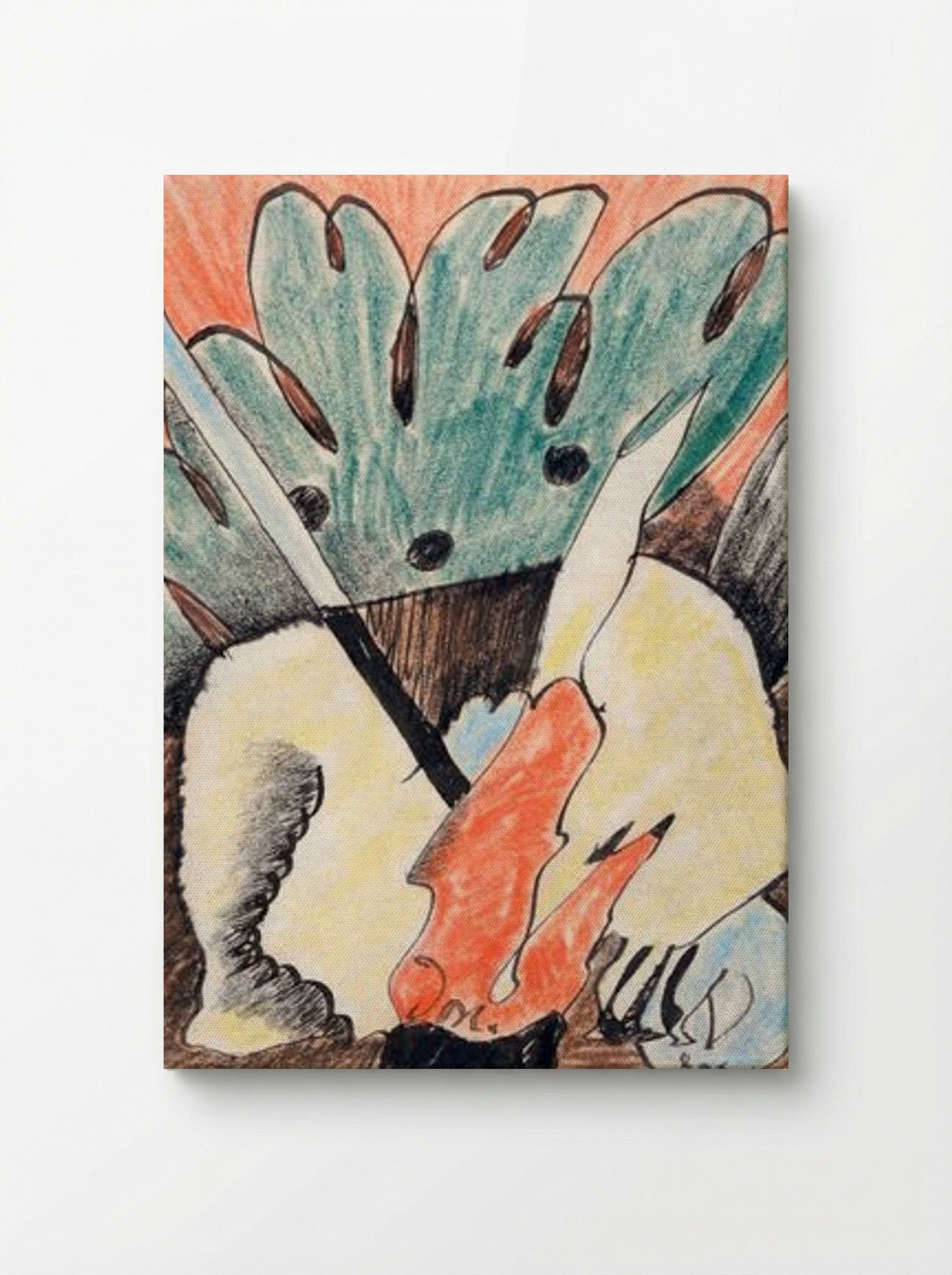 Untitled (Abstracted Forms, Coloured Pencil) - Arthur Dove - Canvas