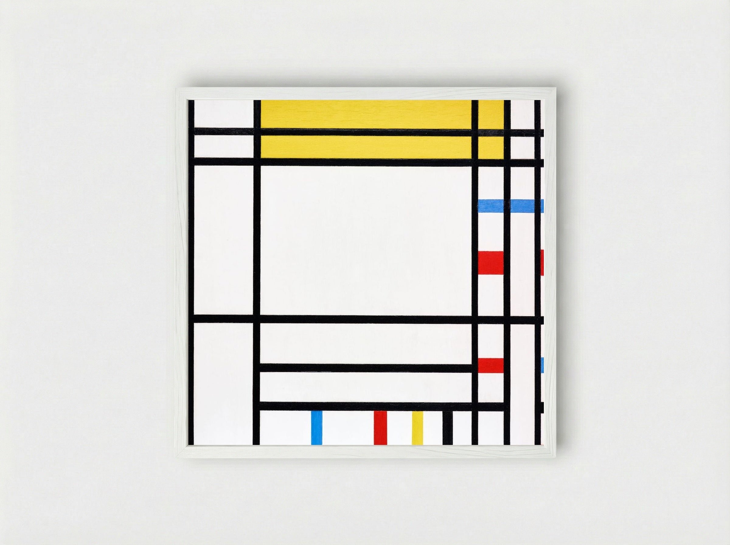 Place de la Concorde - Piet Mondrian - Framed Print White