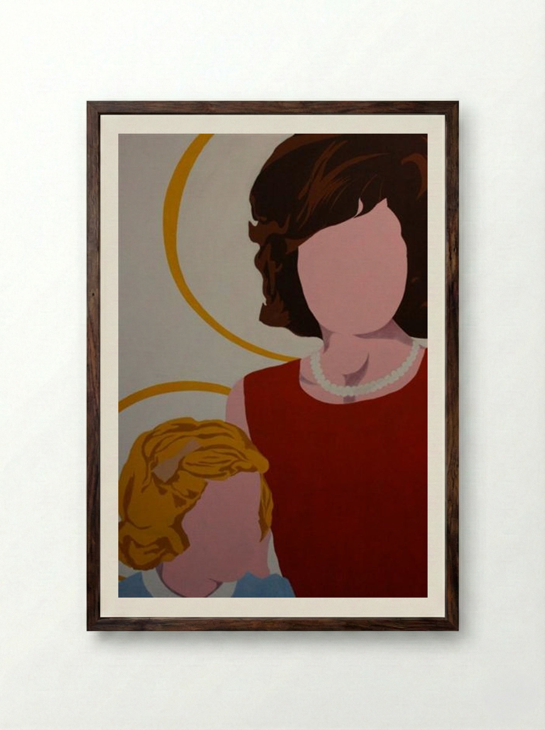 Madonna and Child - Allan D'Arcangelo - Framed Print Dark Wood