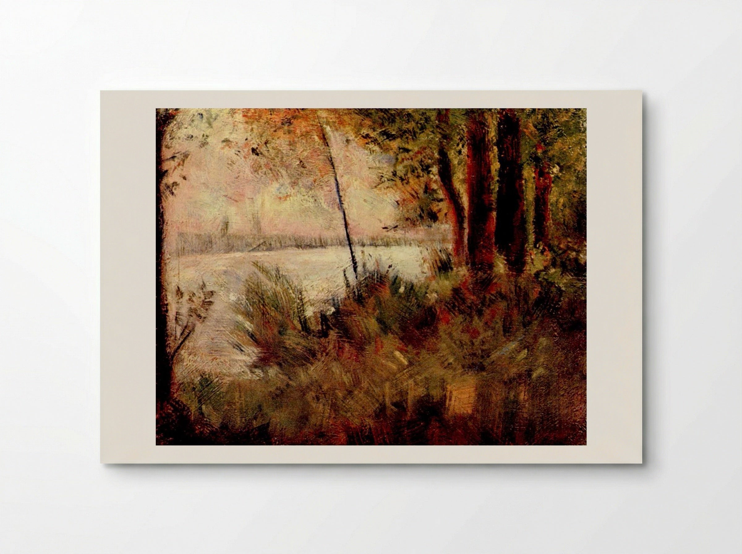 Grassy Riverbank - Fine Art Print - Poster