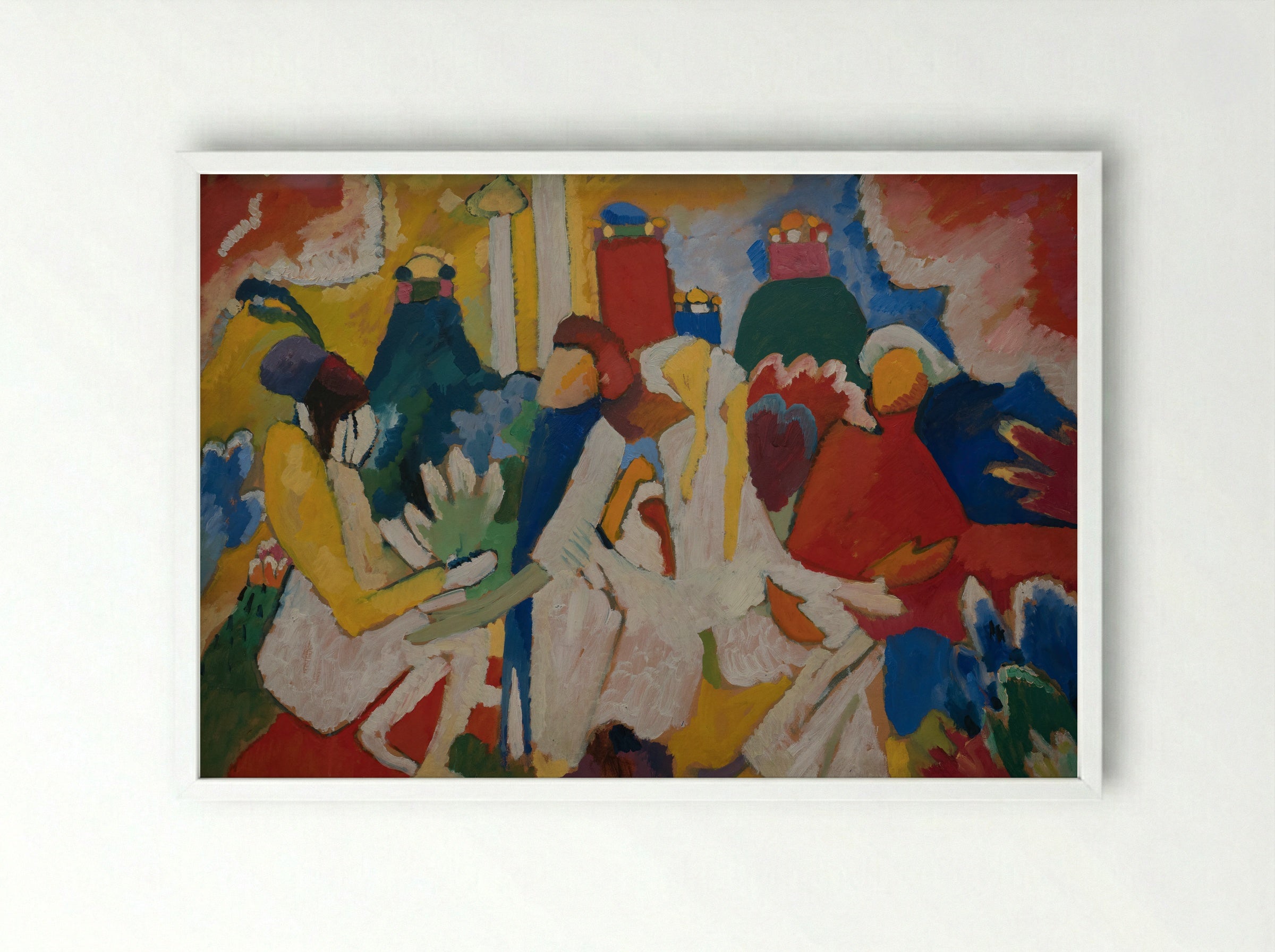 Oriental - Wassily Kandinsky - Framed Print White