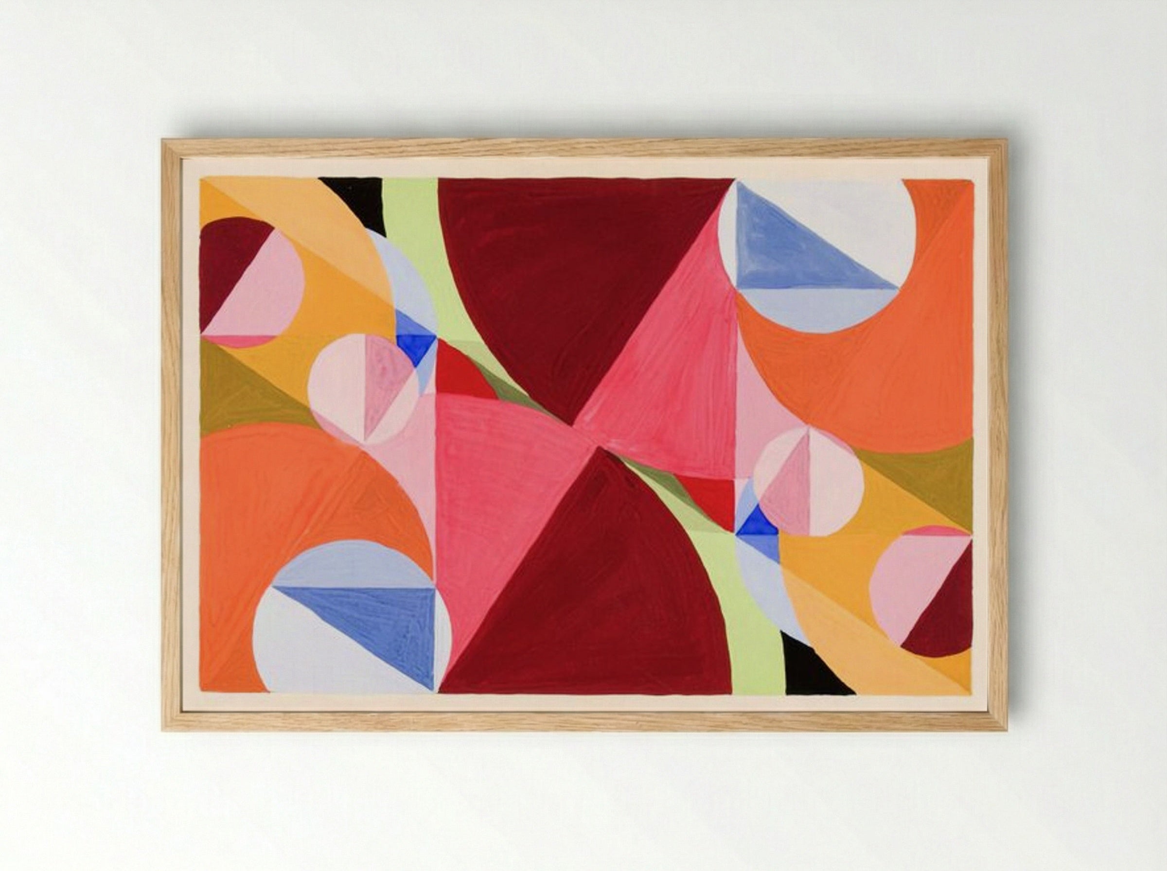 Area Broken by Perpendiculars - Joseph Schillinger - Framed Print Wood