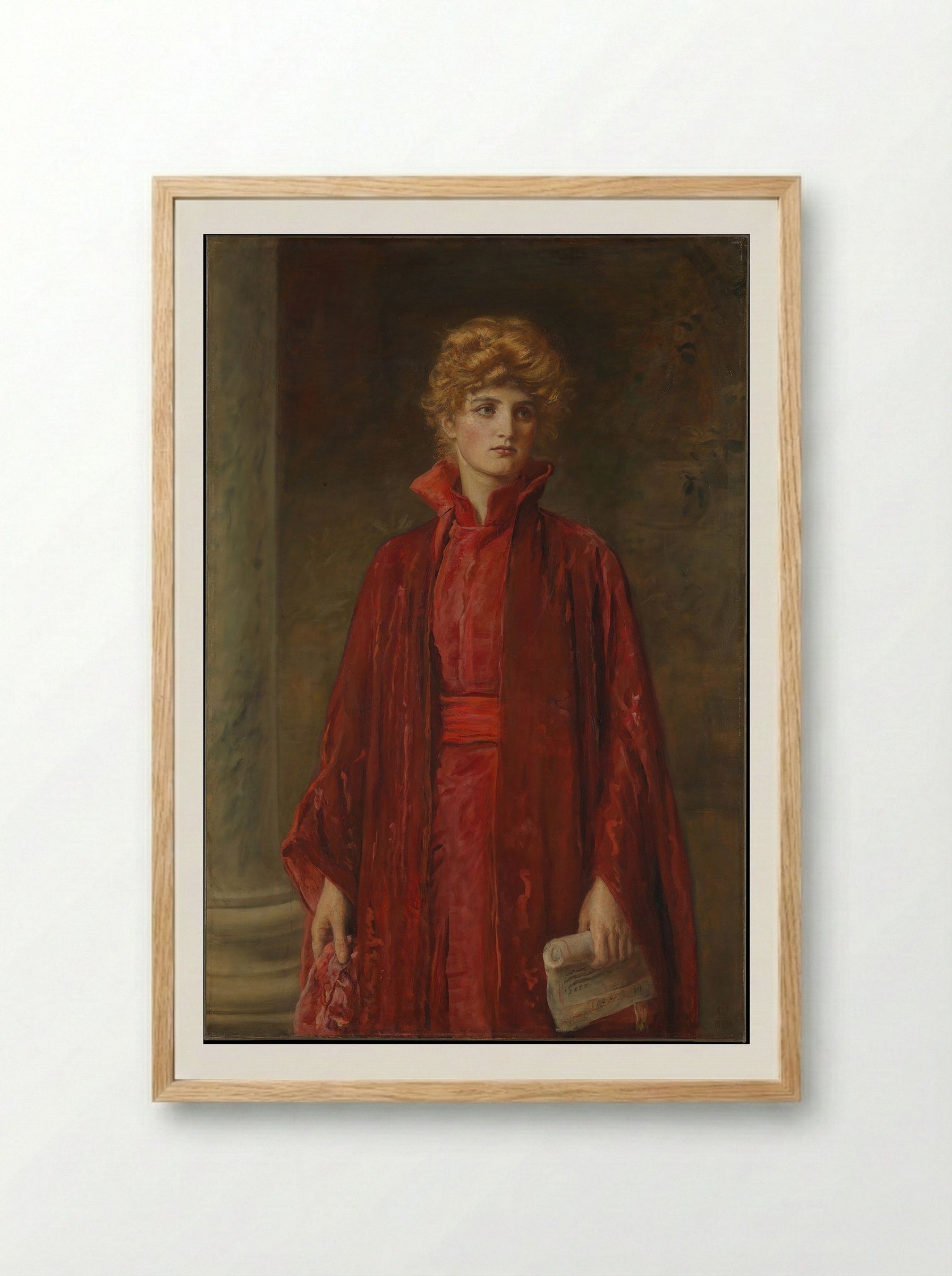 Portia - Sir John Everett Millais - Framed Print Wood