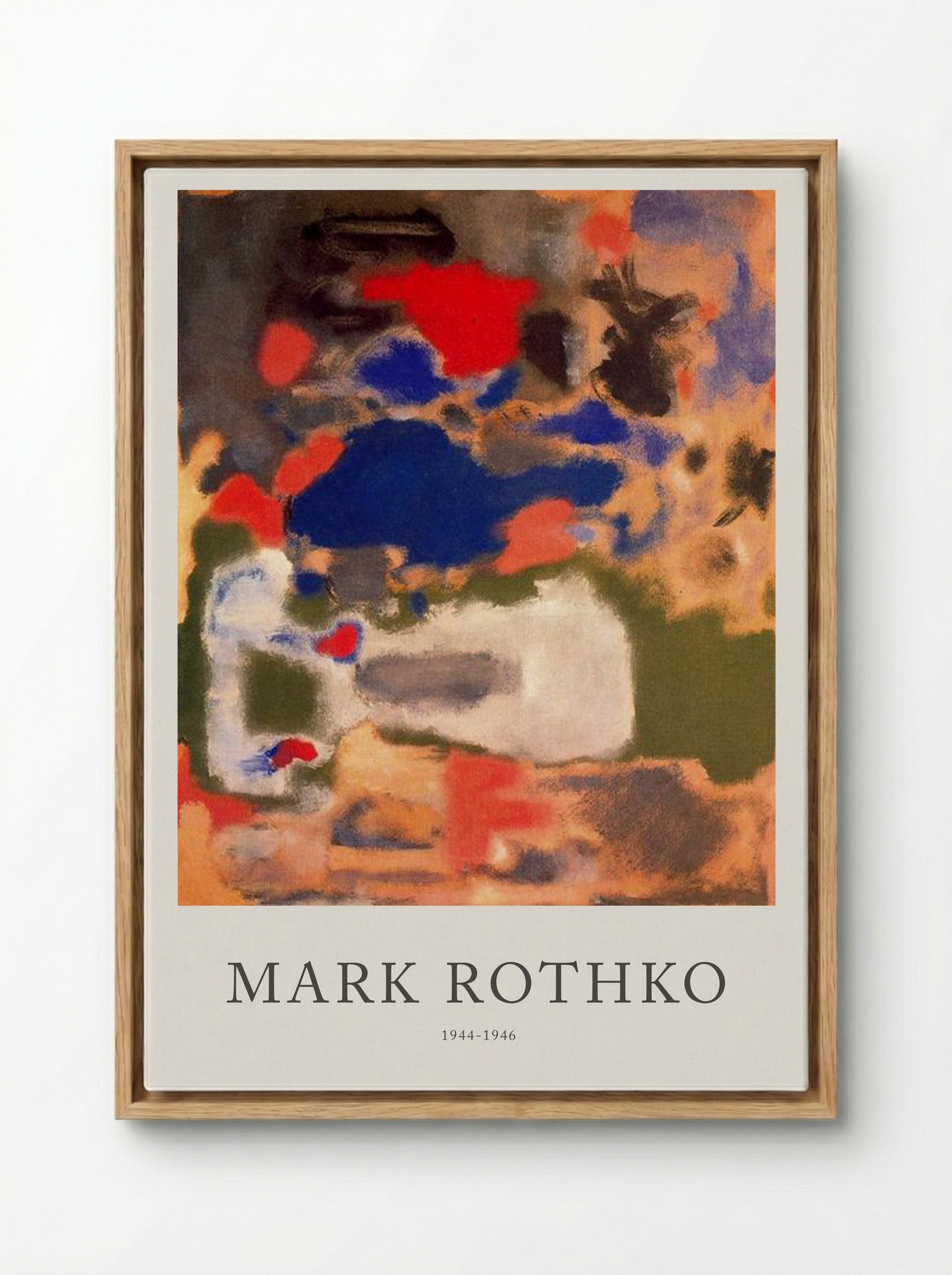 Untitled (Multiform Composition) - Mark Rothko - Framed Canvas Wood