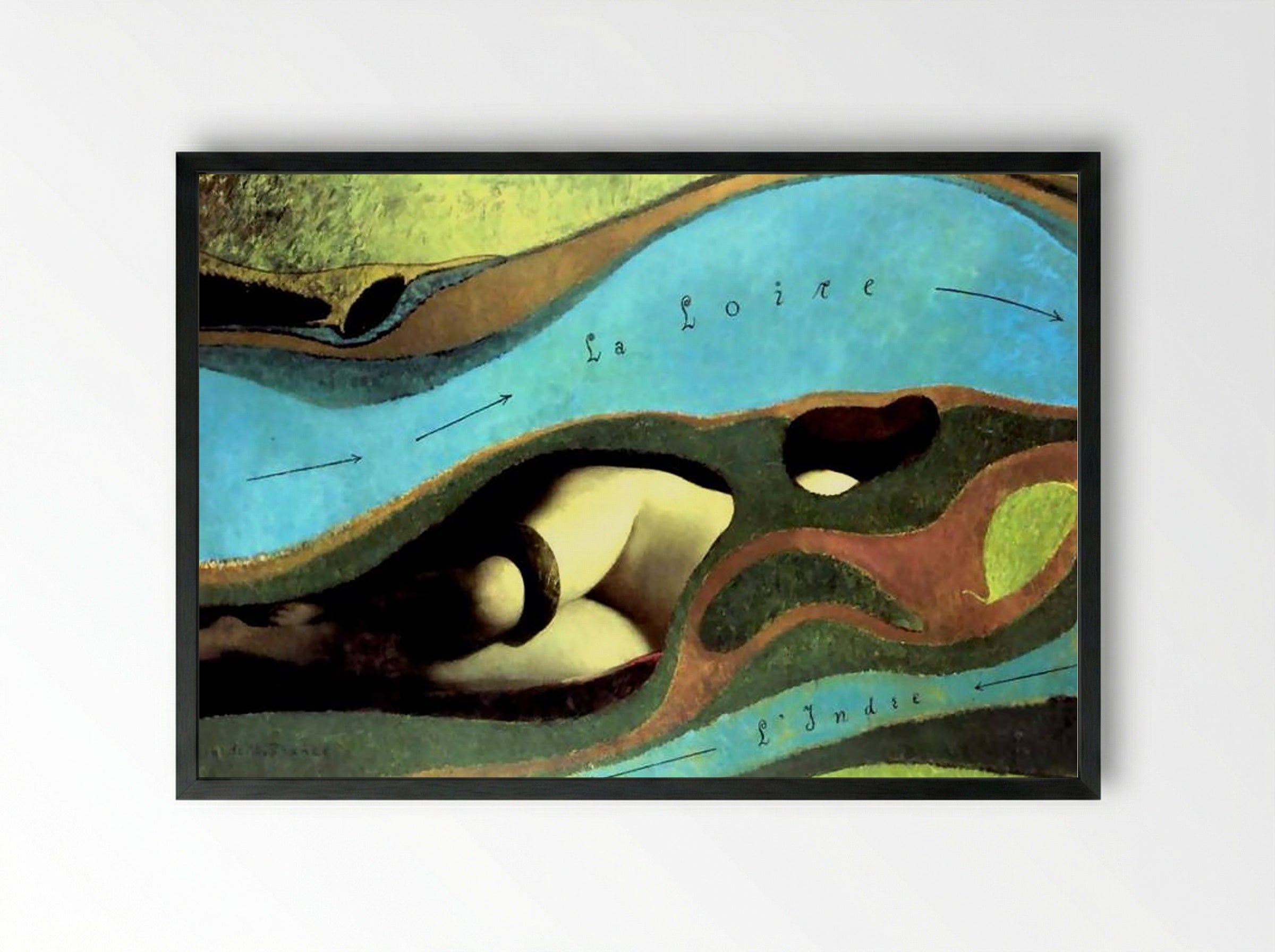 The Garden of France - Max Ernst - Framed Print Black