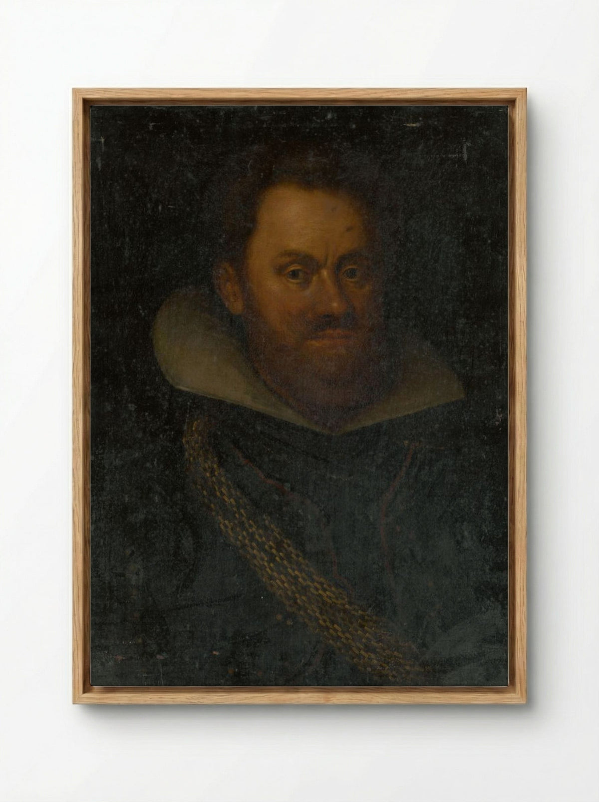 Portrait of an Old Nobleman - Fine Art Print - Framed Canvas Wood