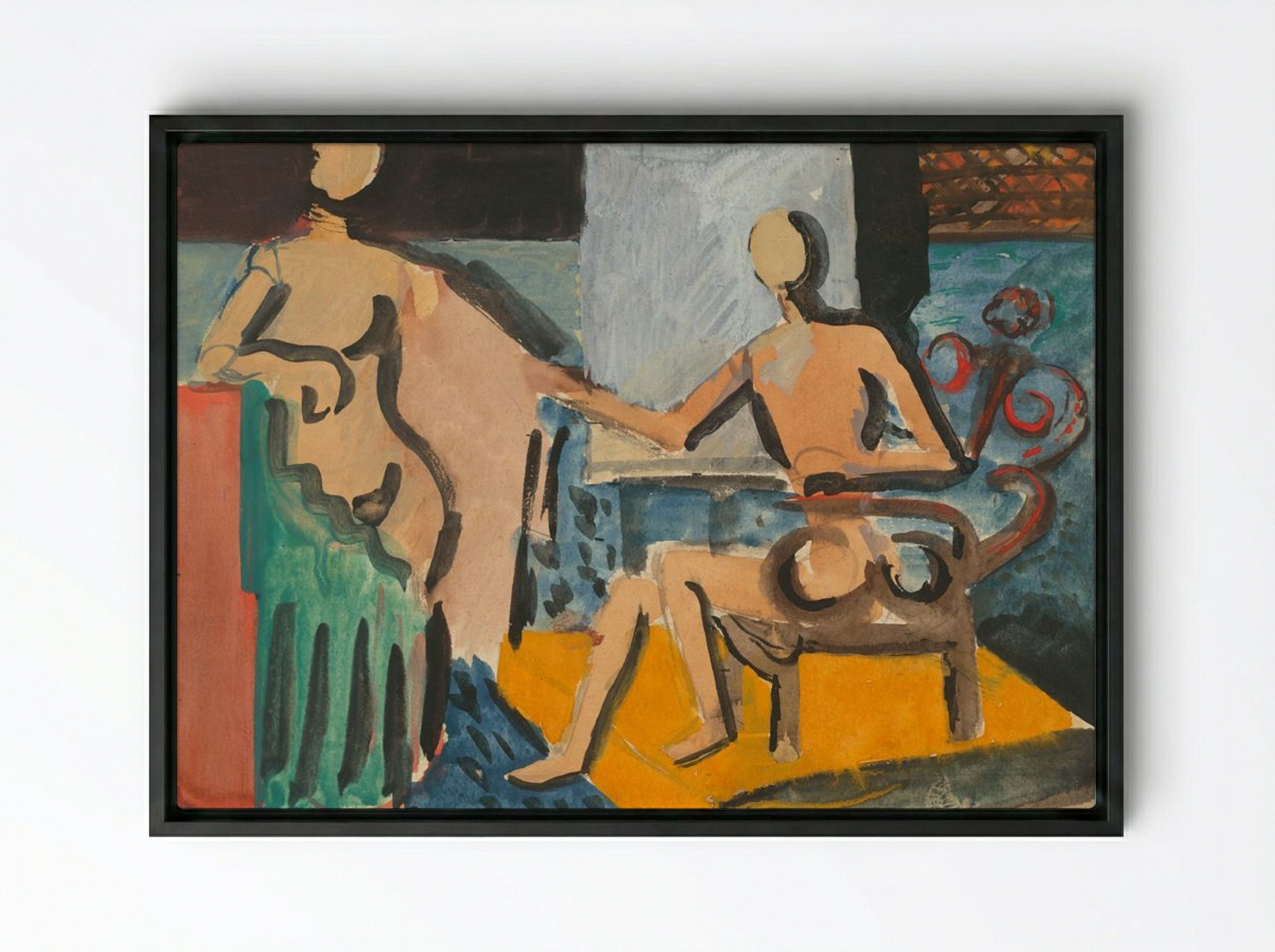 Atelier - Cyprián Majerník - Framed Canvas Black