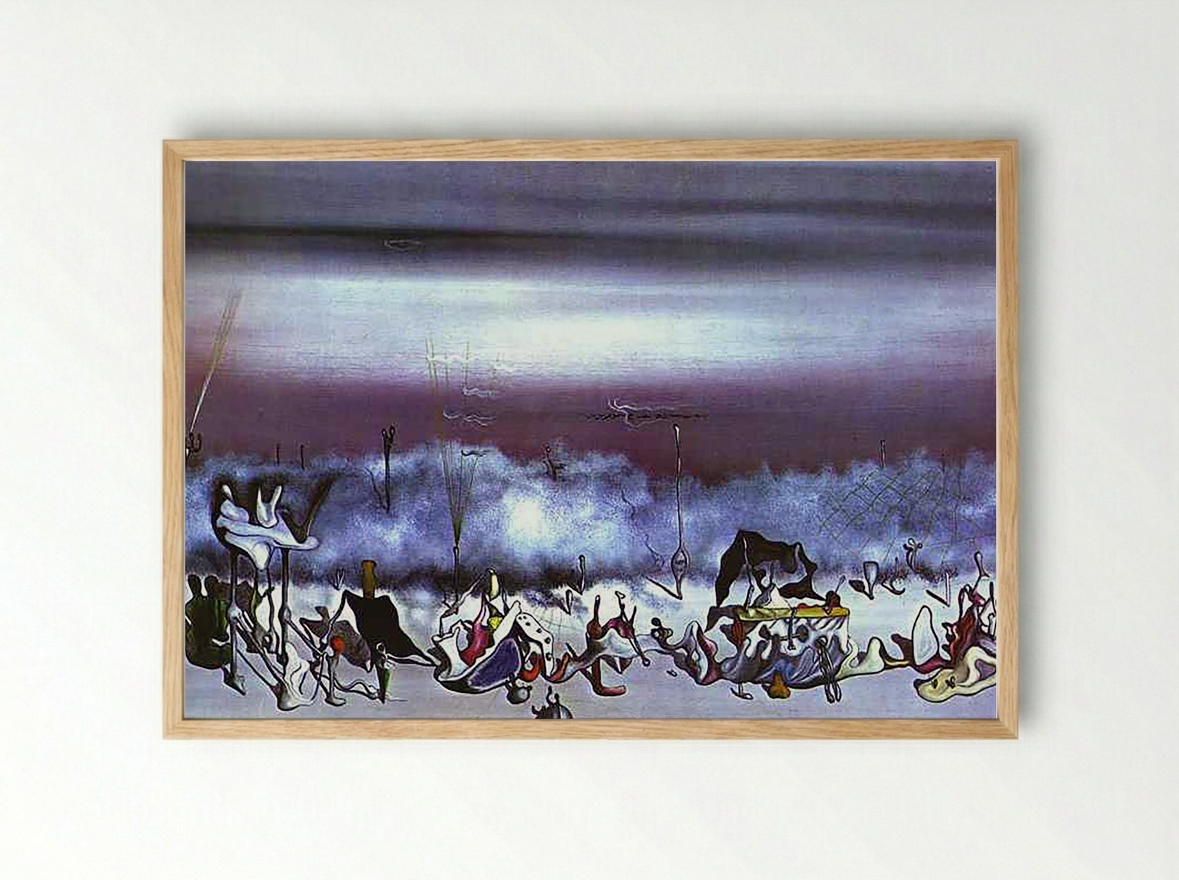 The Ribbon of Extremes - Yves Tanguy - Framed Print Wood