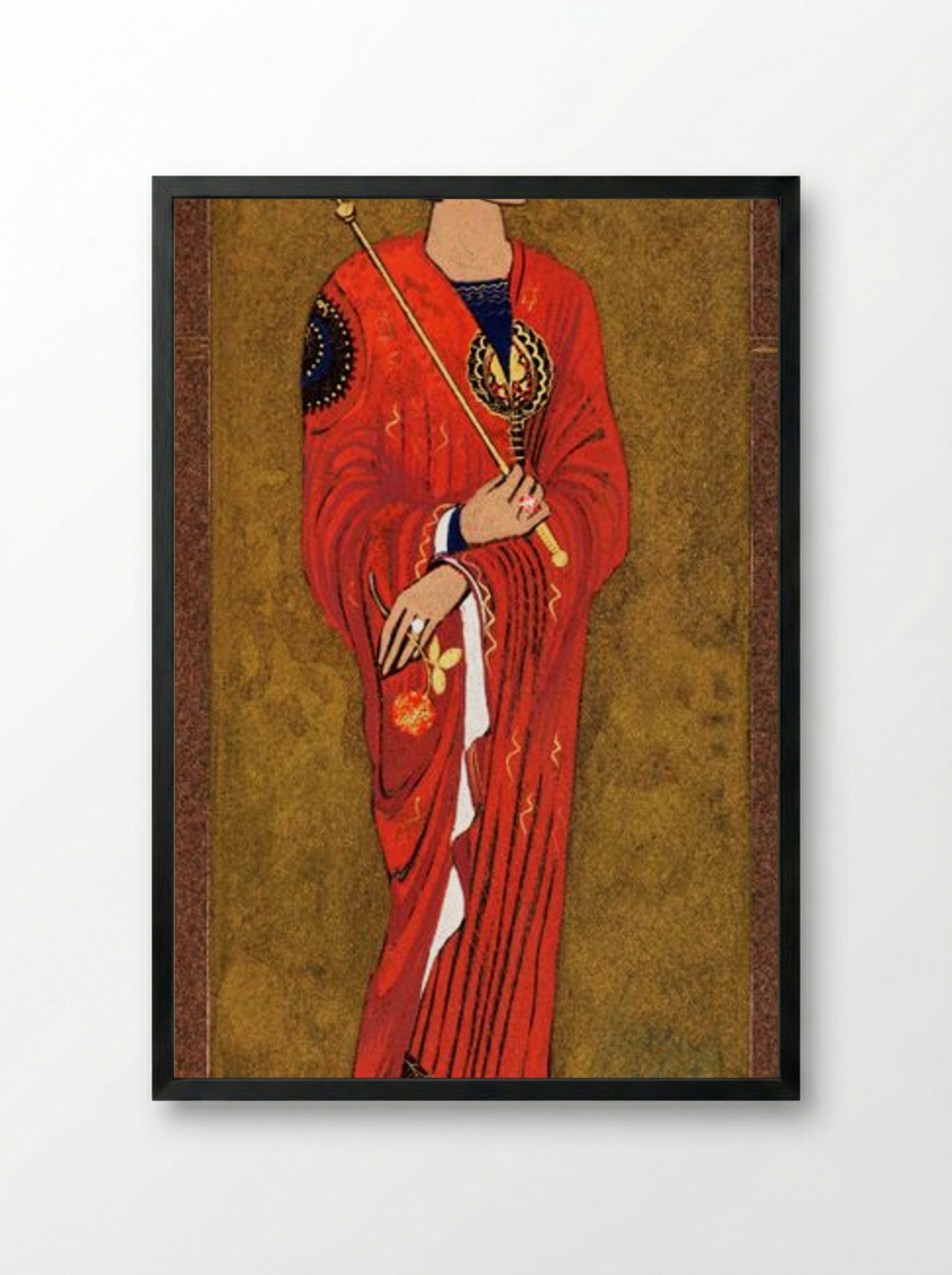 Ancient Egyptian Woman's Fashion - Fine Art Print - Framed Print Black