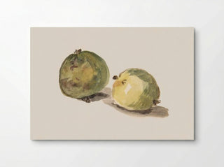 A Letter to Eugène Maus, Decorated with Two Apples - Édouard Manet