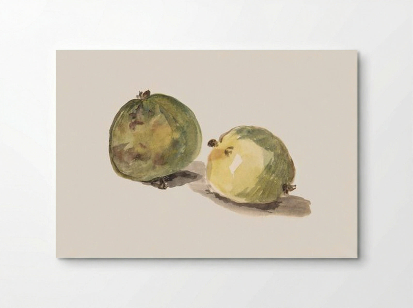 A Letter to Eugène Maus, Decorated with Two Apples - Édouard Manet