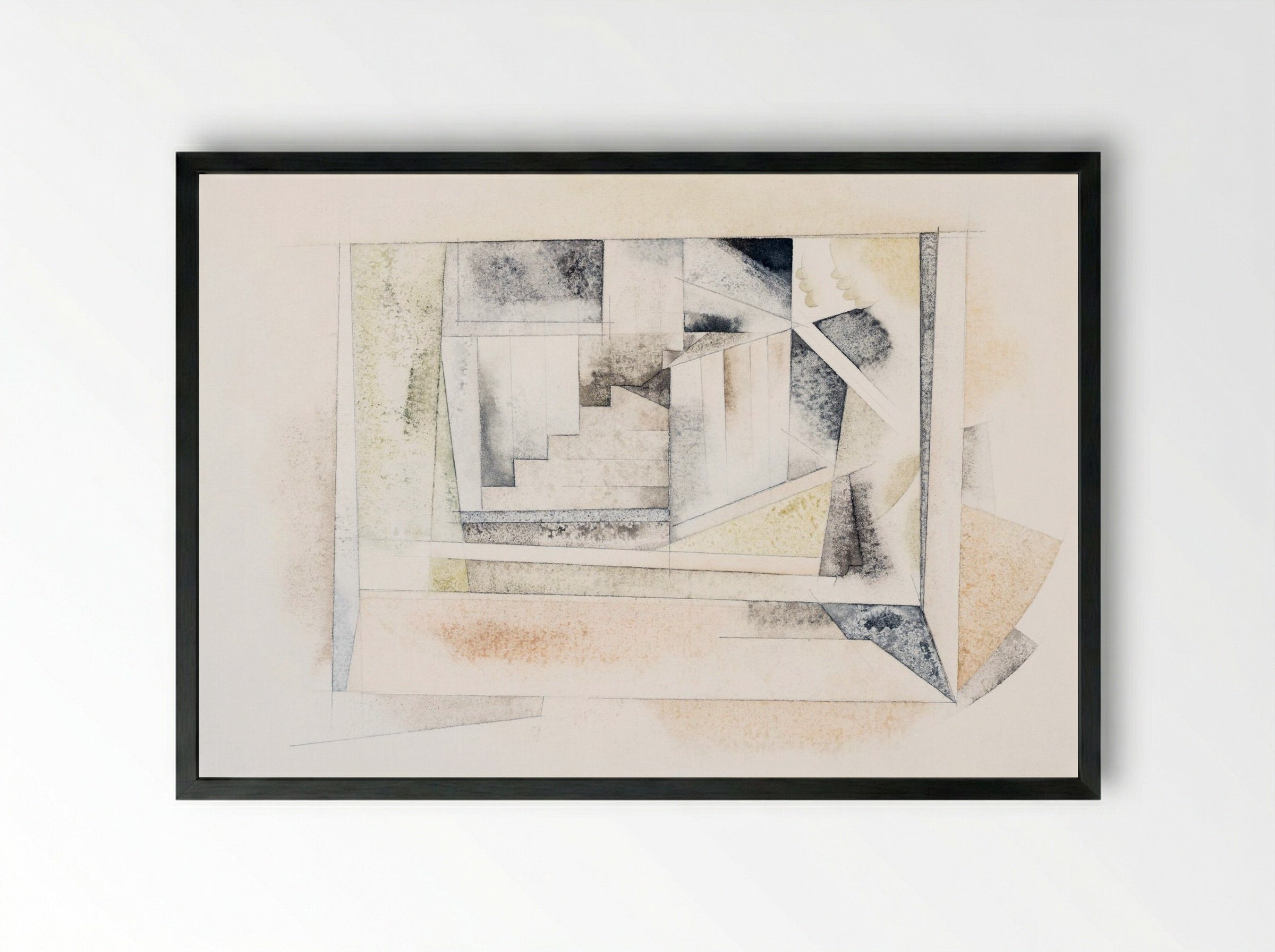 Bermuda Stairway - Charles Demuth - Framed Print Black