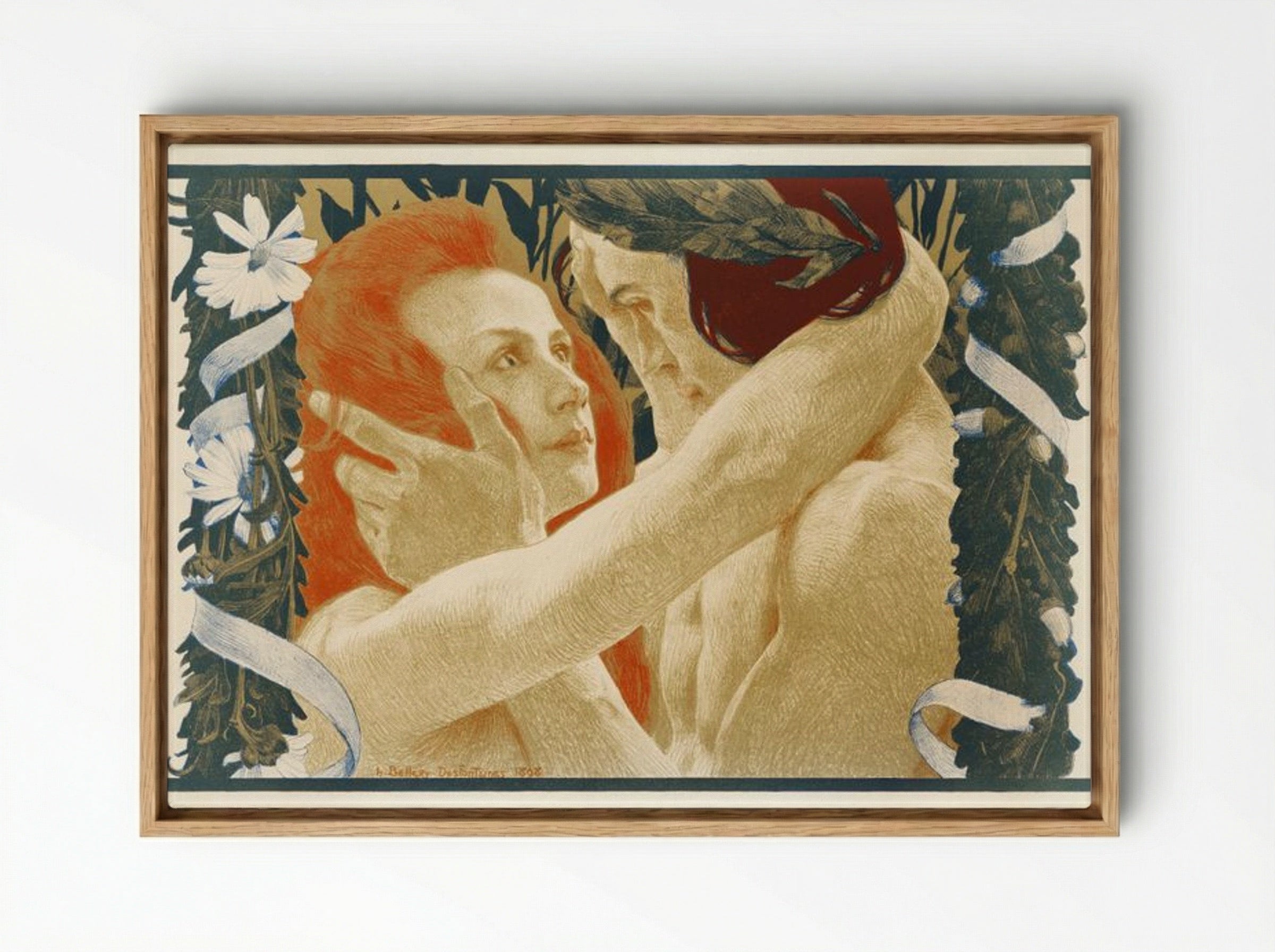 Enigma - Henri-Jules-Ferdinand Bellery-Desfontaines - Framed Canvas Wood