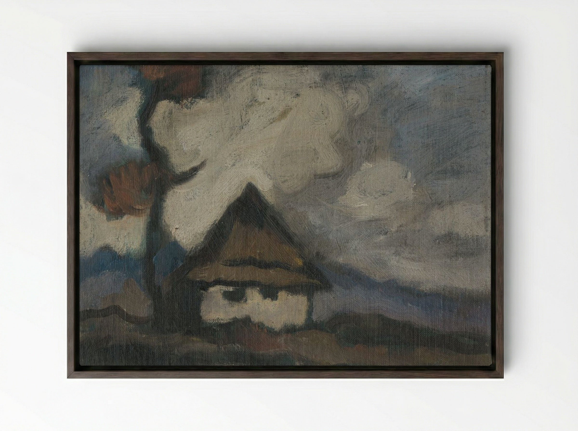 Solitude - Zolo Palugyay - Framed Canvas Dark Wood