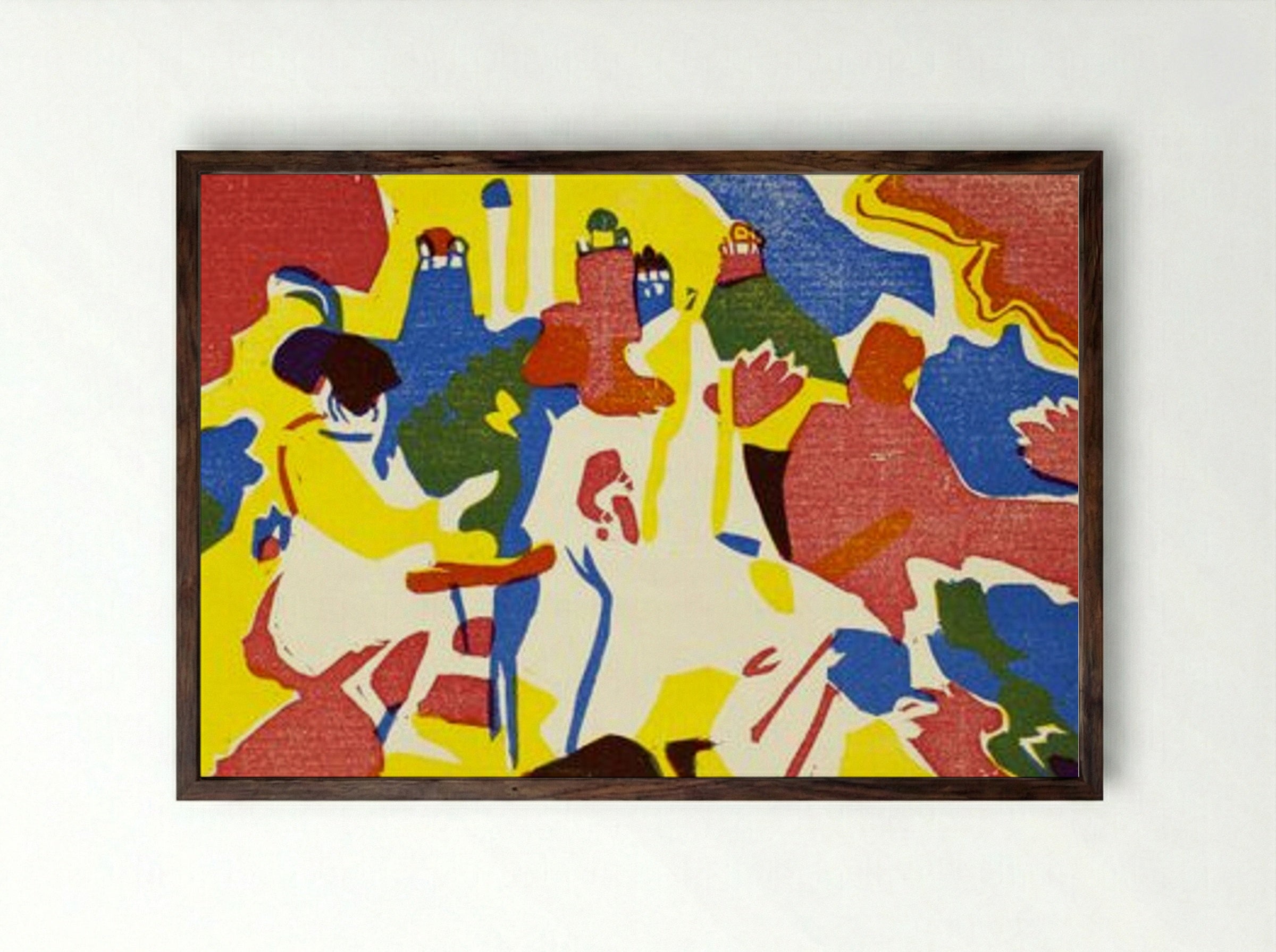 Klänge - Wassily Kandinsky - Framed Print Dark Wood