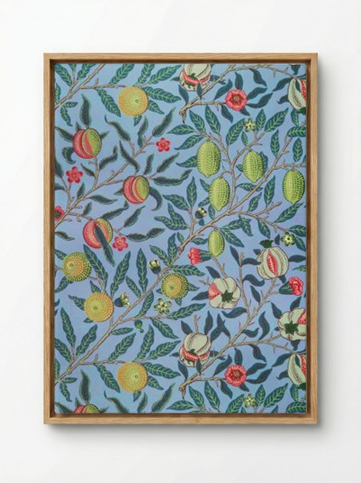 Fruit or Pomegranate - William Morris - Framed Canvas Wood