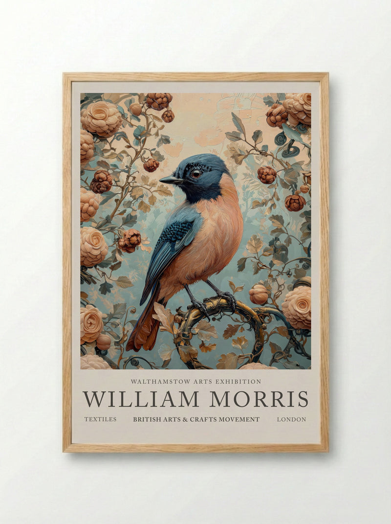 Jay Jubilee - William Morris - Framed Print Wood