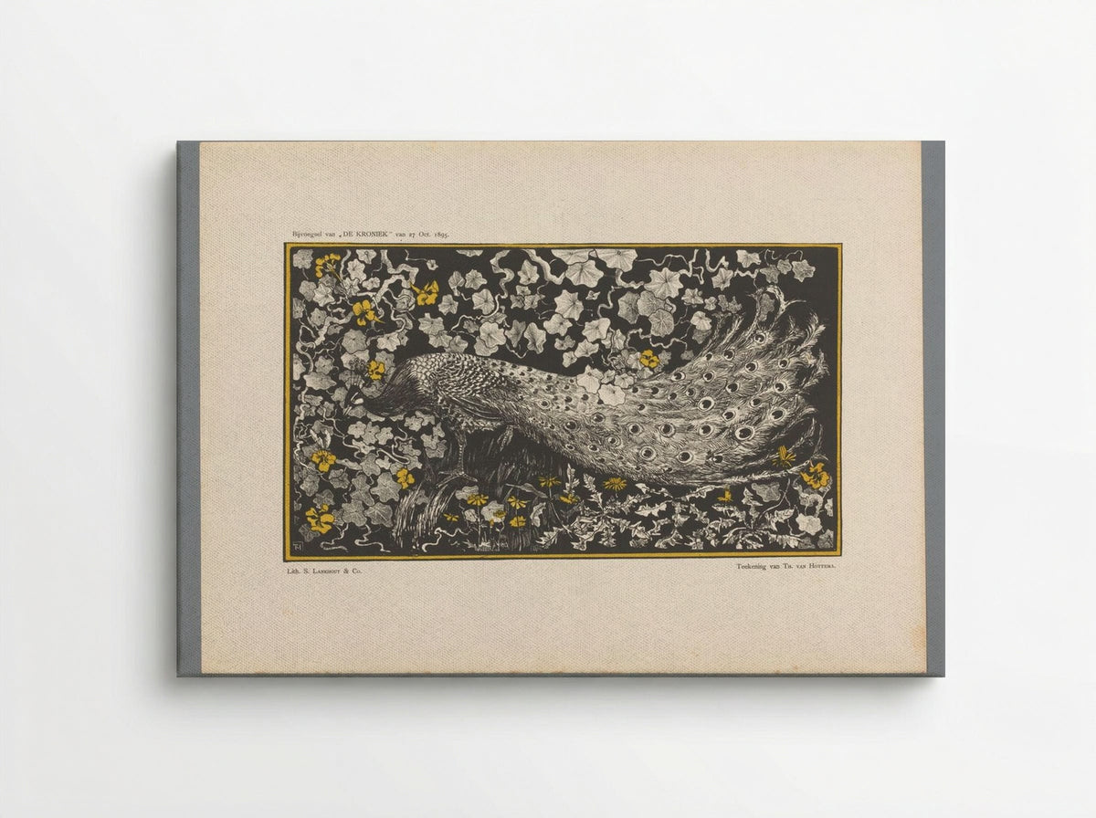 Pauw (Peacock Design) - Theo van Hoytema - Canvas