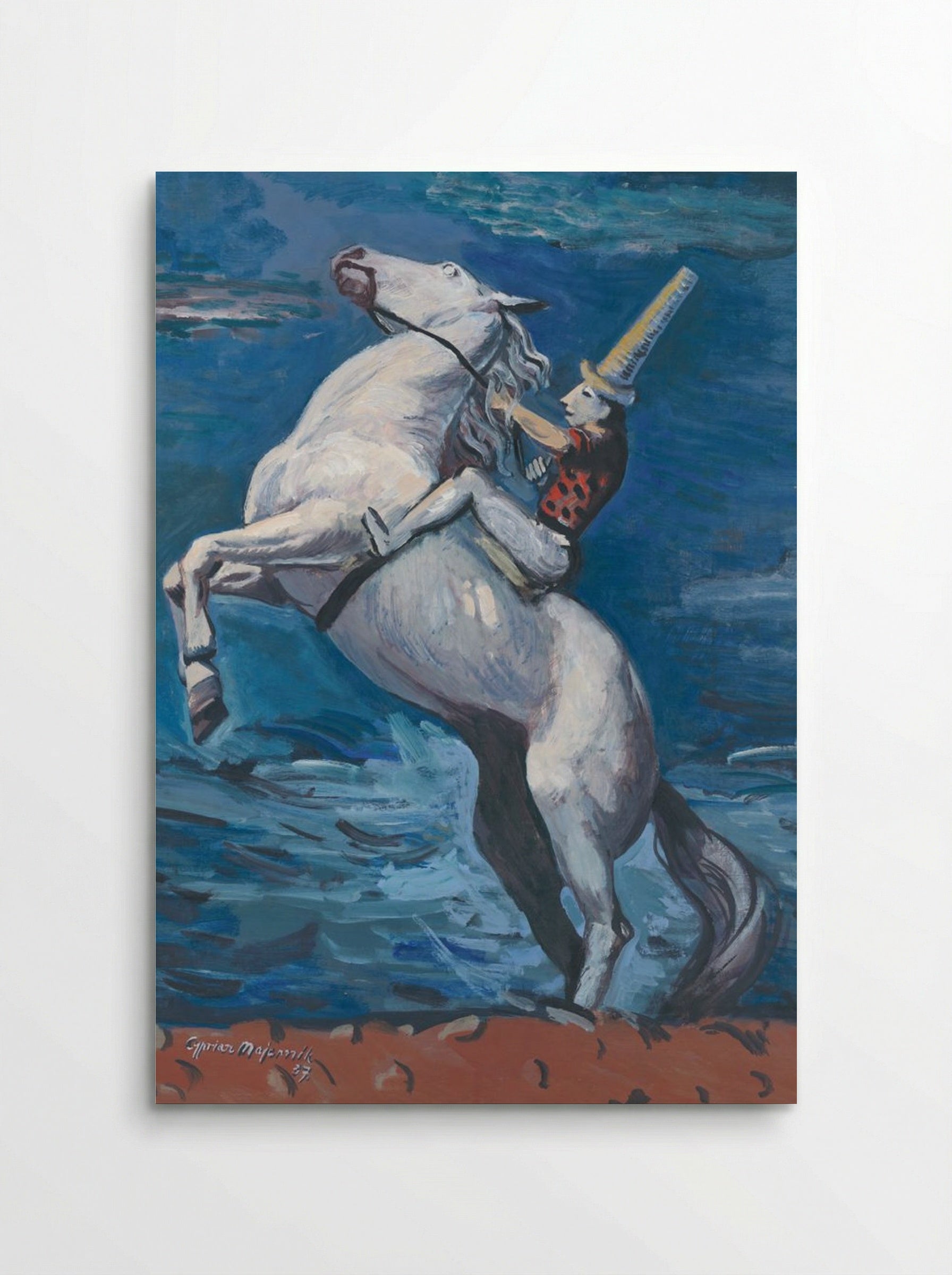 Rider by the Seashore - Cyprián Majerník - Poster