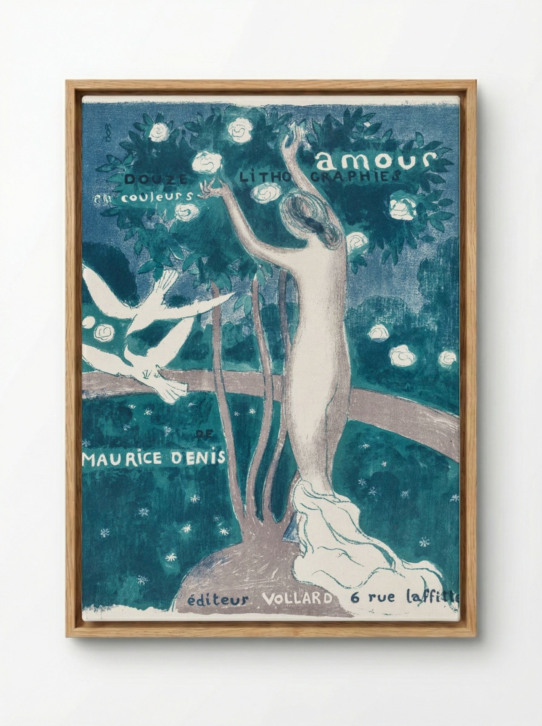 Love (Cover) - Maurice Denis - Framed Canvas Wood