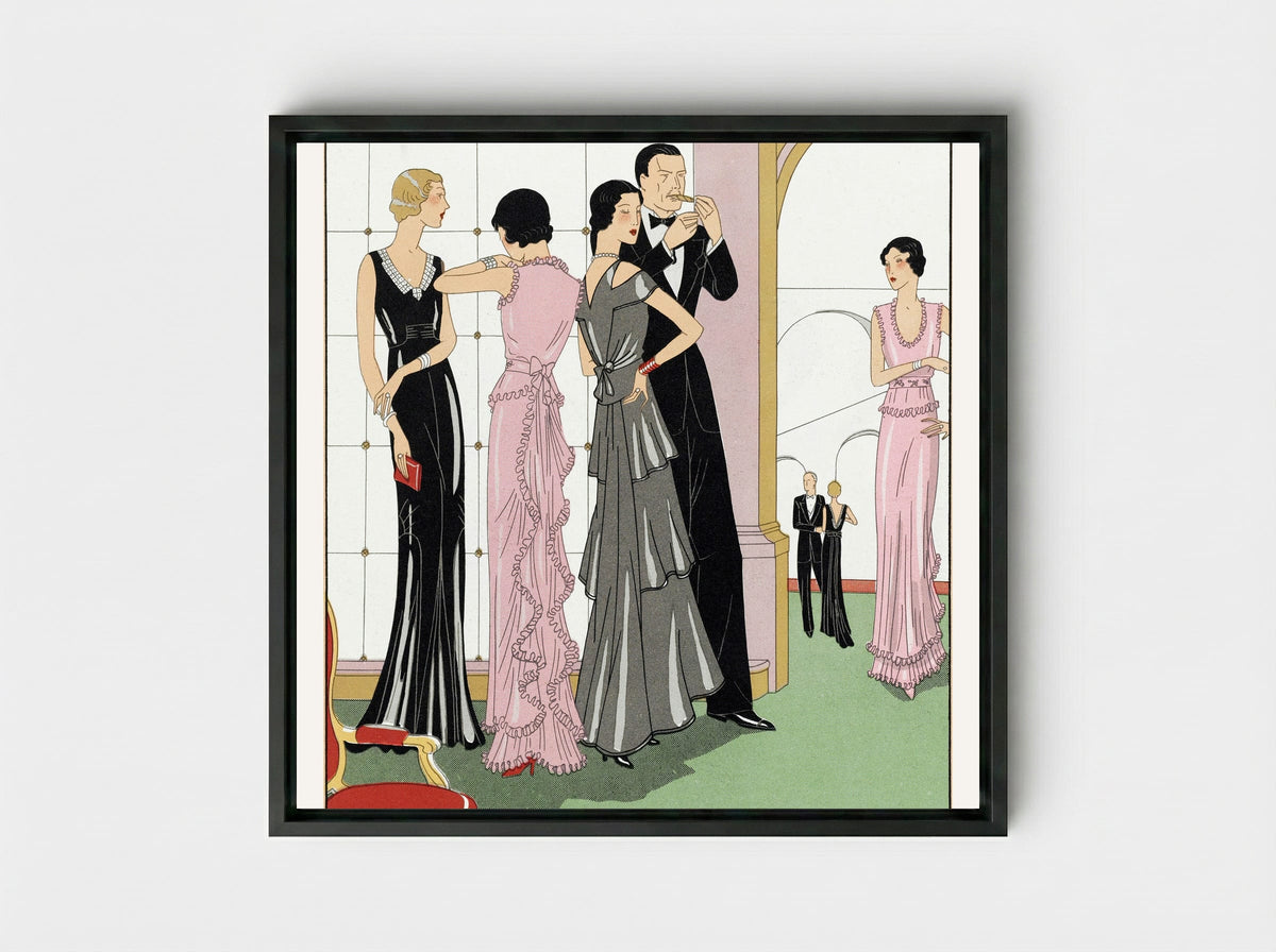 Evening Wears - Martial et Armand - Framed Canvas Black