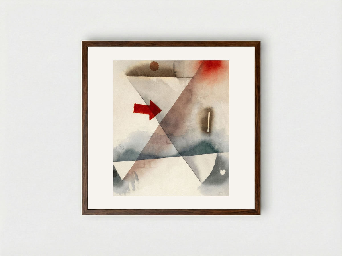 Chimes - Paul Klee - Framed Print Dark Wood