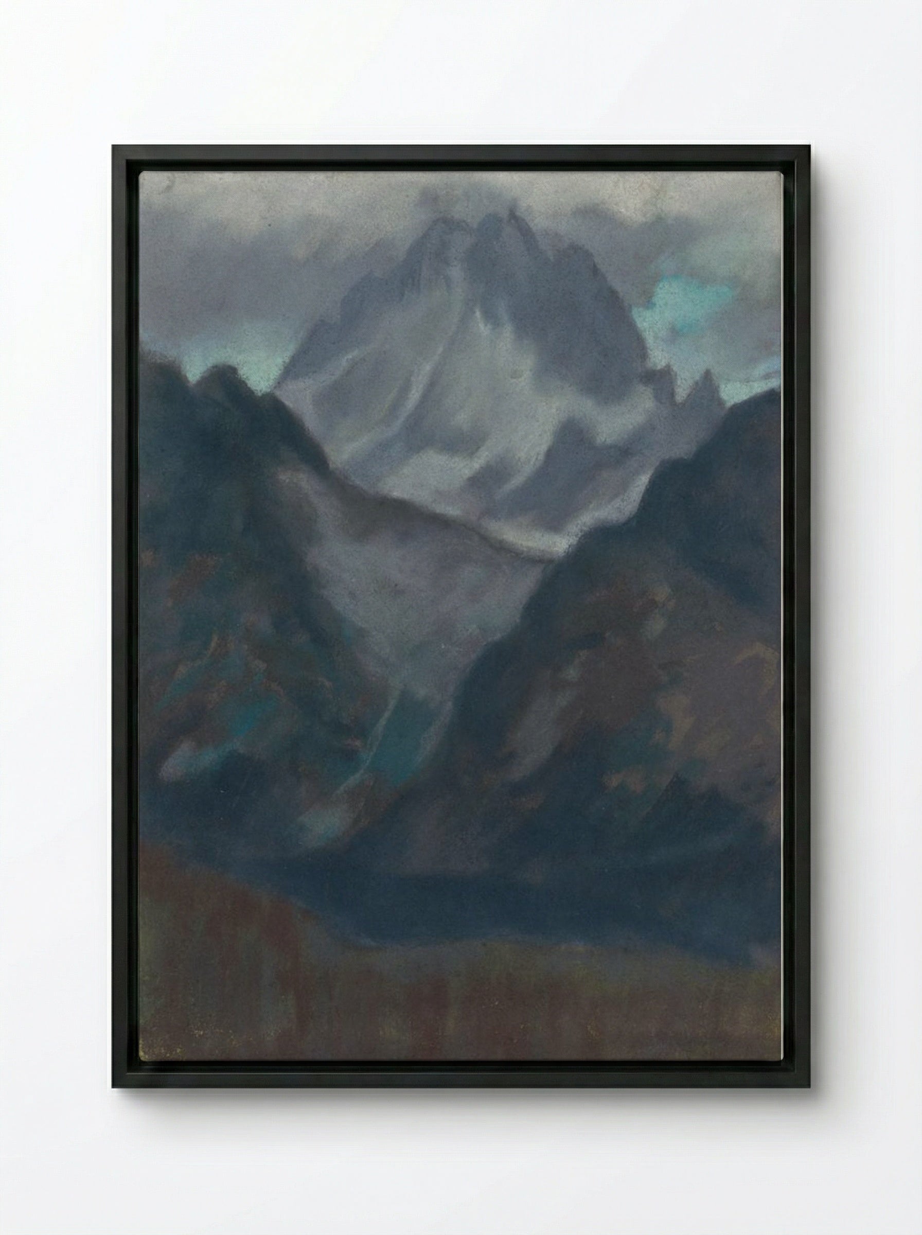 High Tatras Mountainscape - Zolo Palugyay - Framed Canvas Black