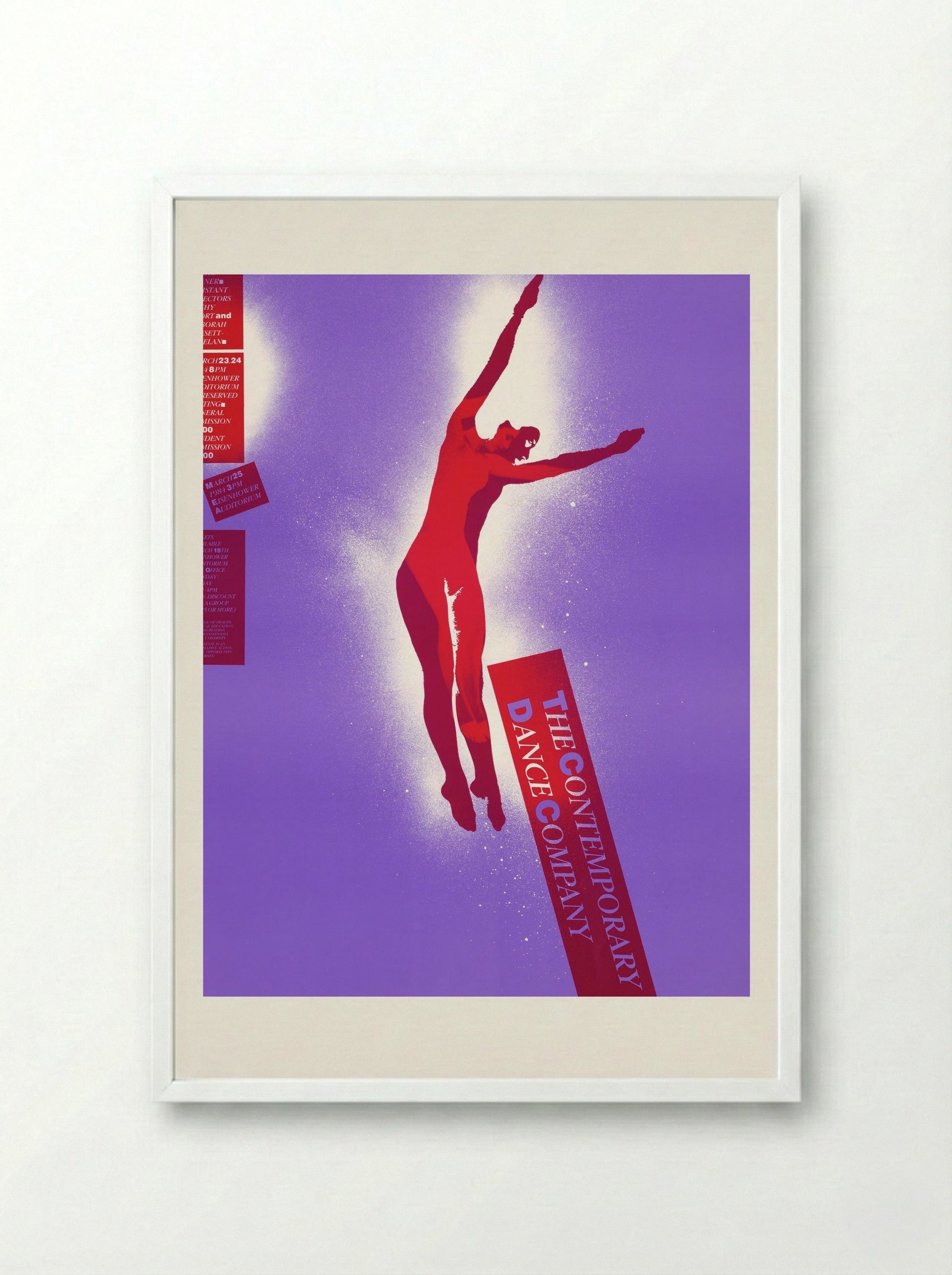 The Contemporary Dance Company - Lanny Sommese - Framed Print White