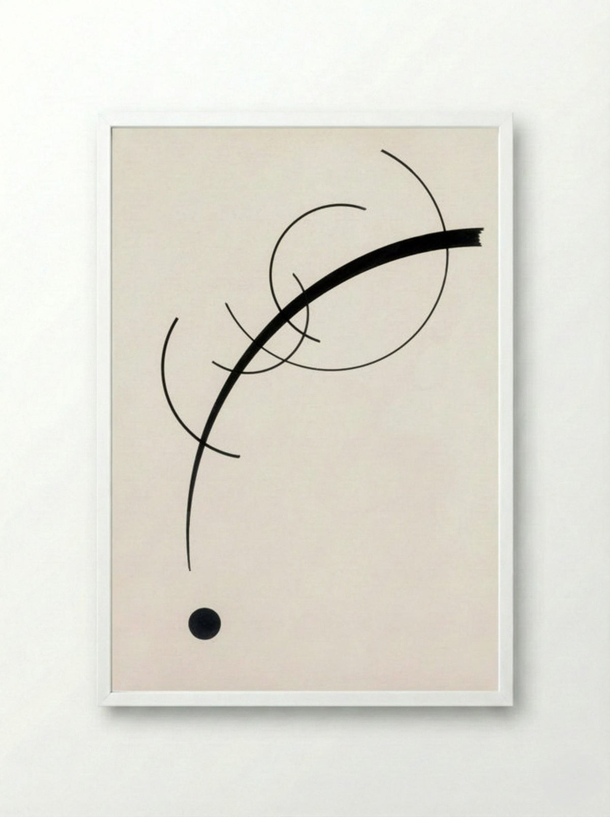 Point and Line to Plane - Wassily Kandinsky - Framed Print White