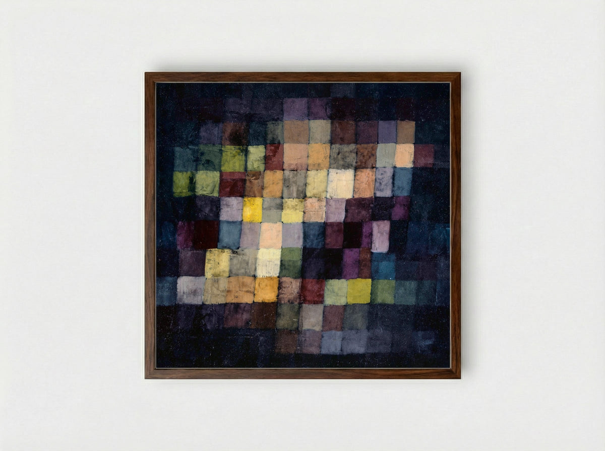 Old Sound - Paul Klee - Framed Print Dark Wood