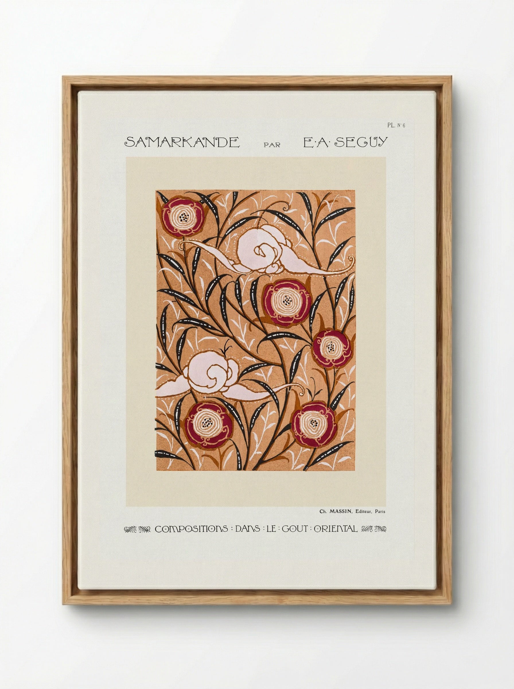 Samarkande (Plate 6, Compositions in the Oriental Style) - Émile-Allain Séguy - Framed Canvas Wood