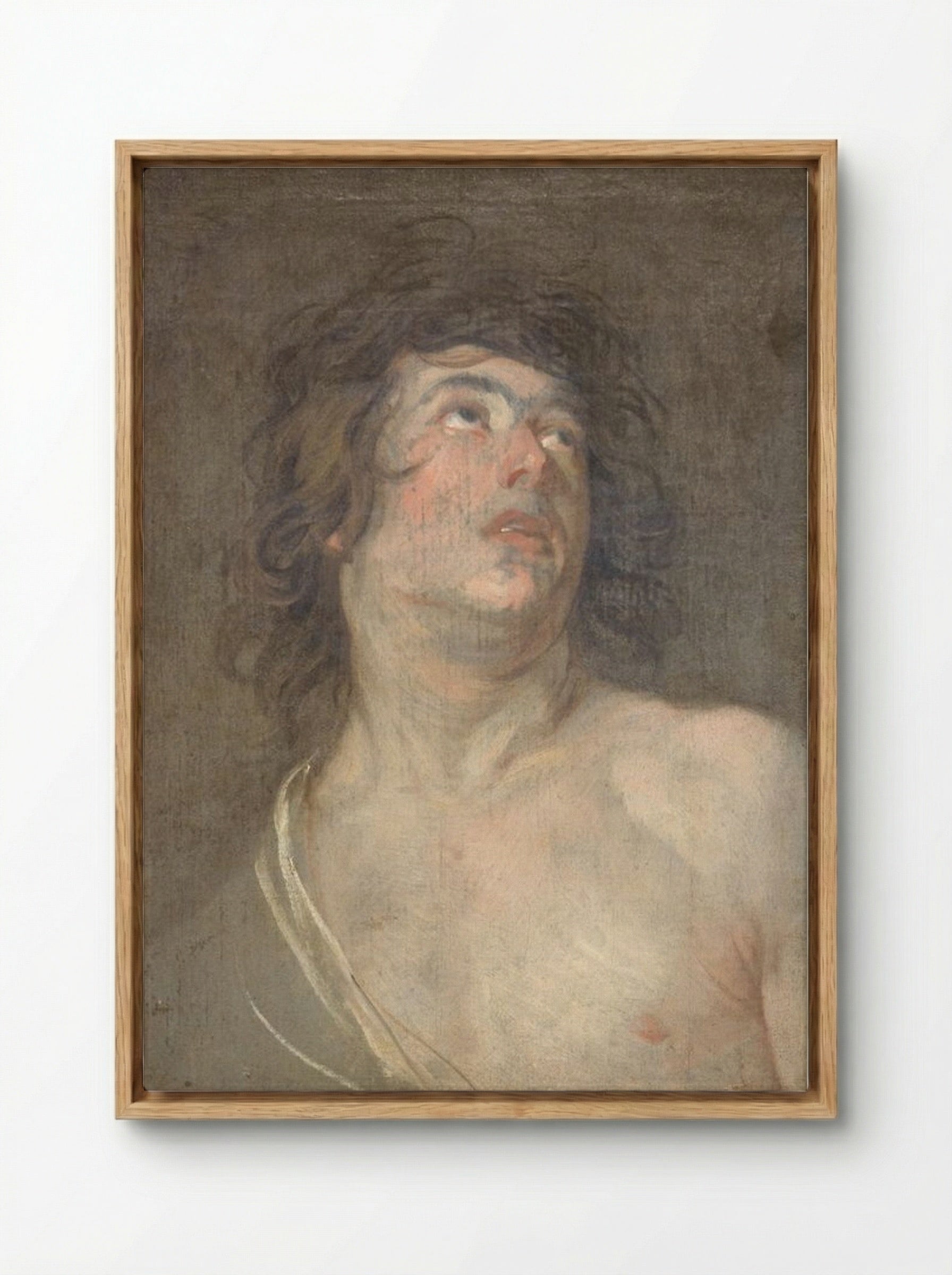 Study for Saint Sebastian - Anthony van Dyck - Framed Canvas Wood