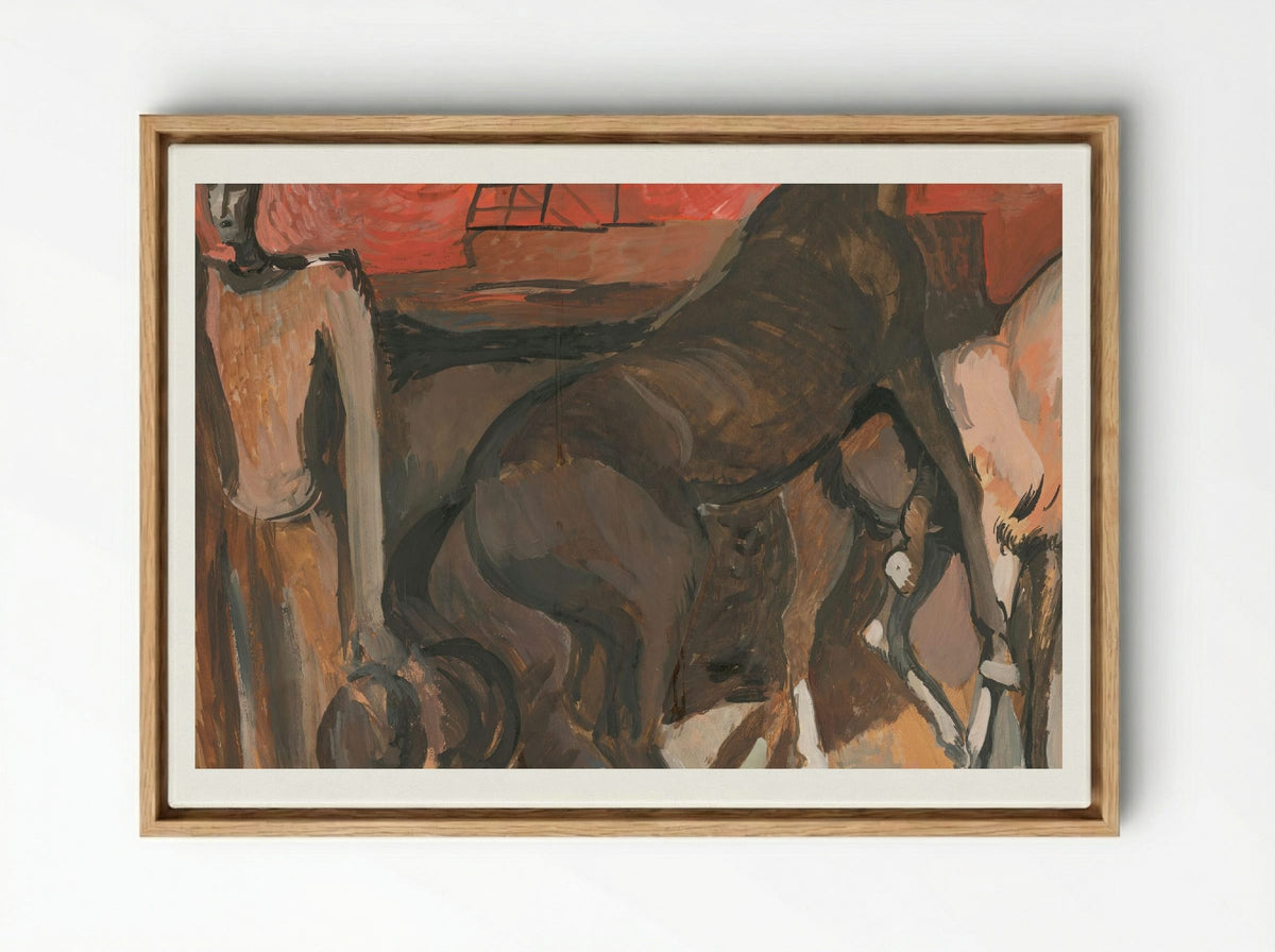 Fire - Refugees - Cyprián Majerník - Framed Canvas Wood