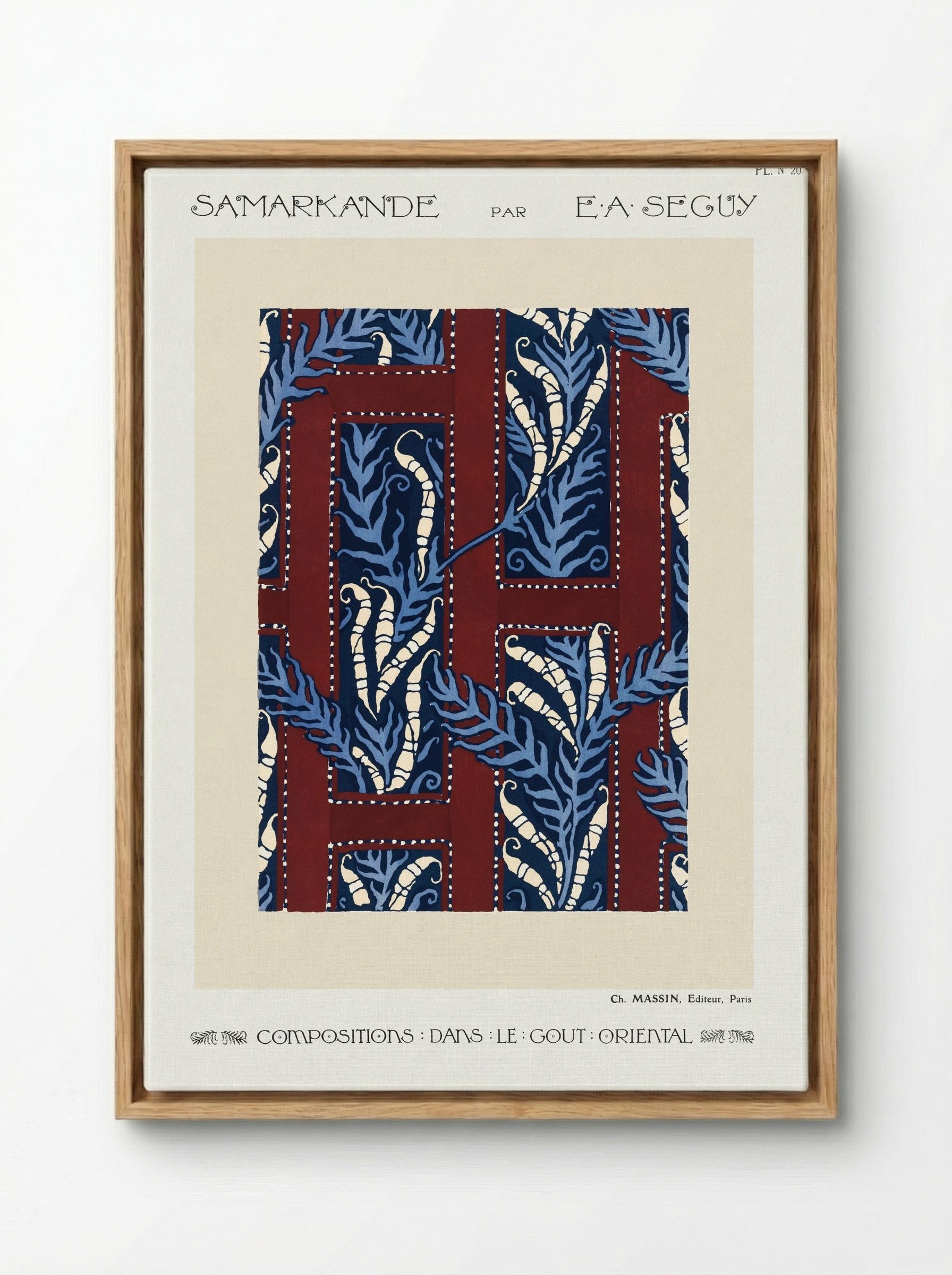 Samarkande, Plate No. 20 - Émile-Allain Séguy - Framed Canvas Wood