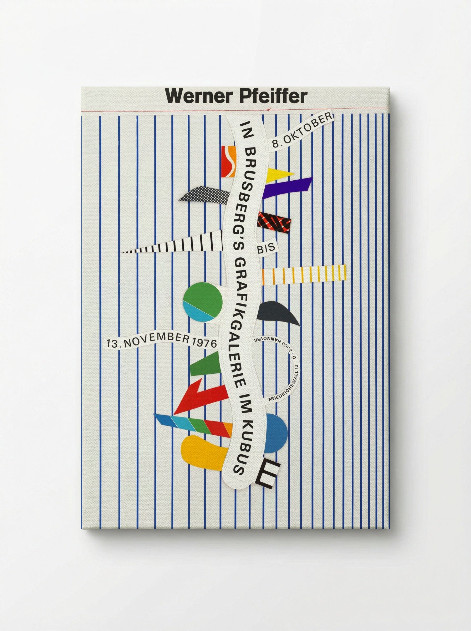 Exhibition in Brusberg's Grafikgalerie im Kubus - Werner Pfeiffer - Canvas