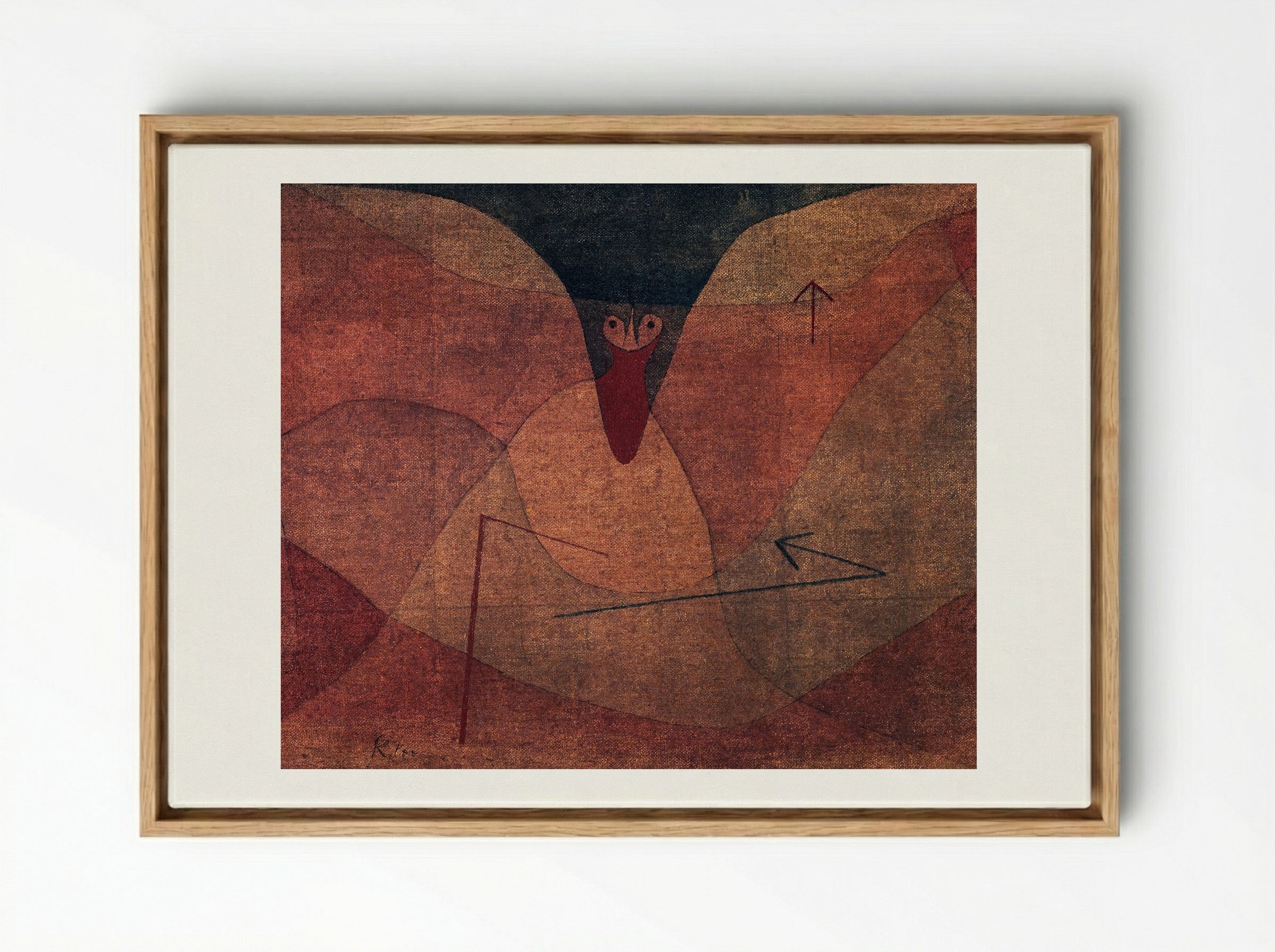 Aviatic Evolution - Paul Klee - Framed Canvas Wood
