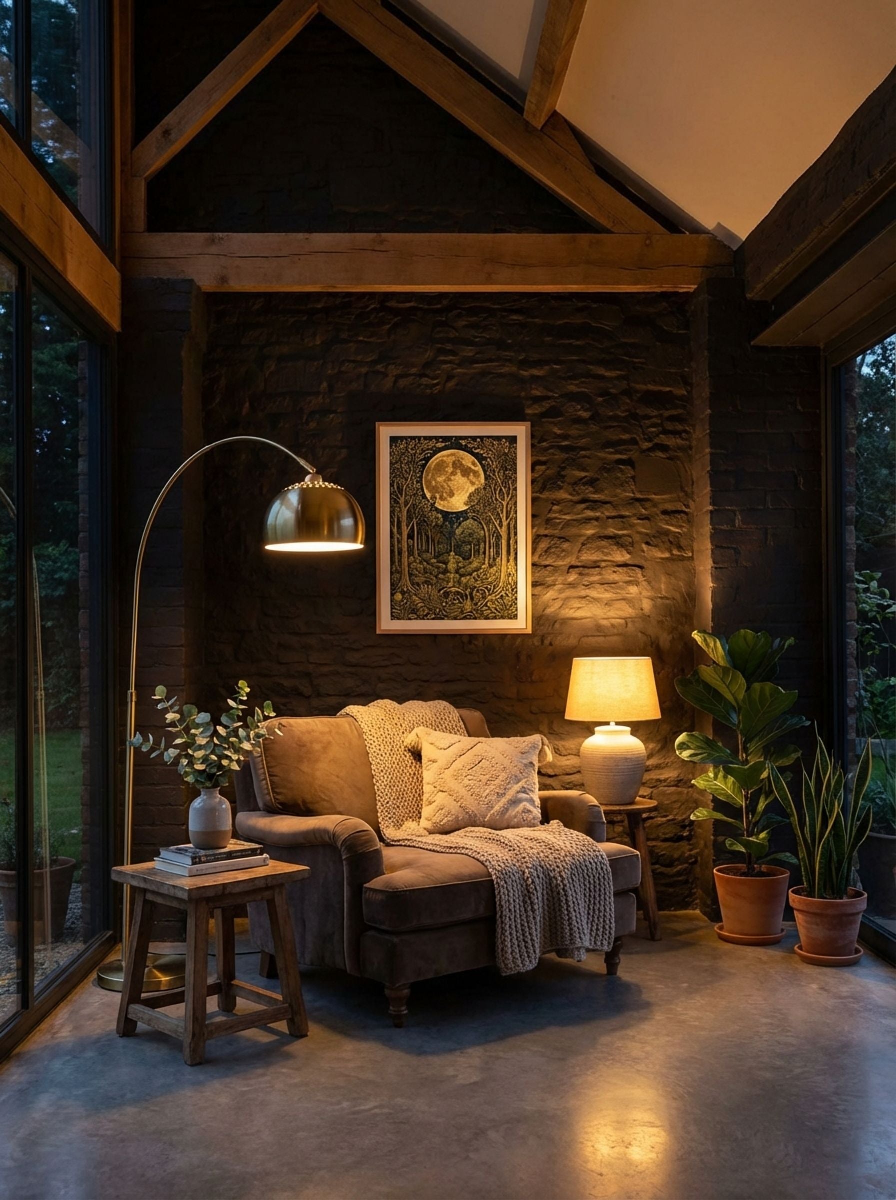 Moonlit Forest - William Morris