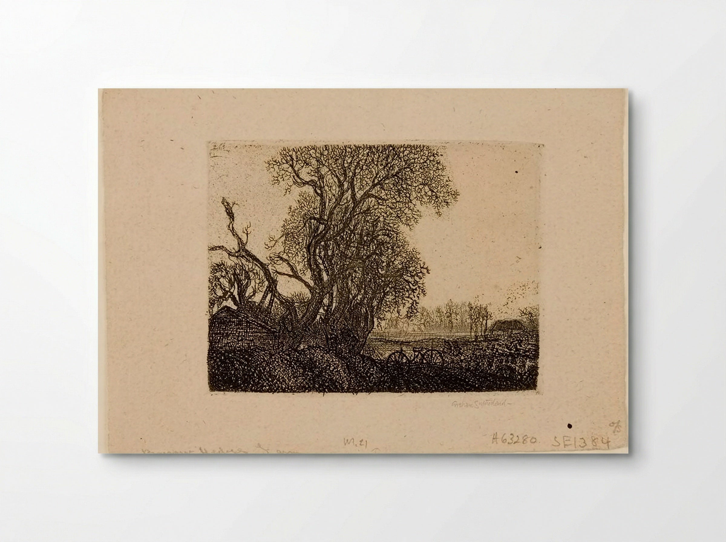 Barrow Hedges Farm - Graham Sutherland - Poster