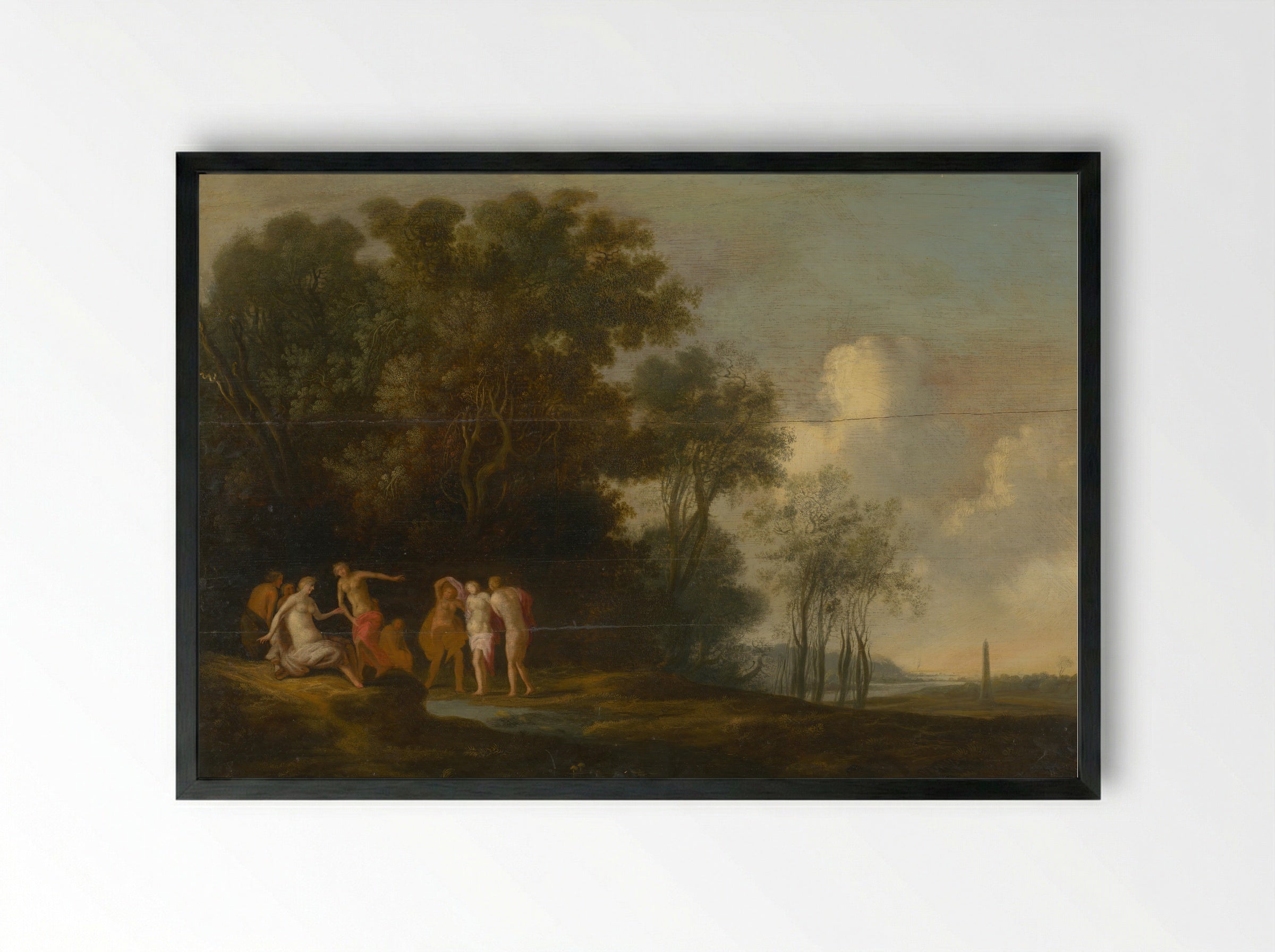 Diana and Callisto - Peter Paul Rubens - Framed Print Black