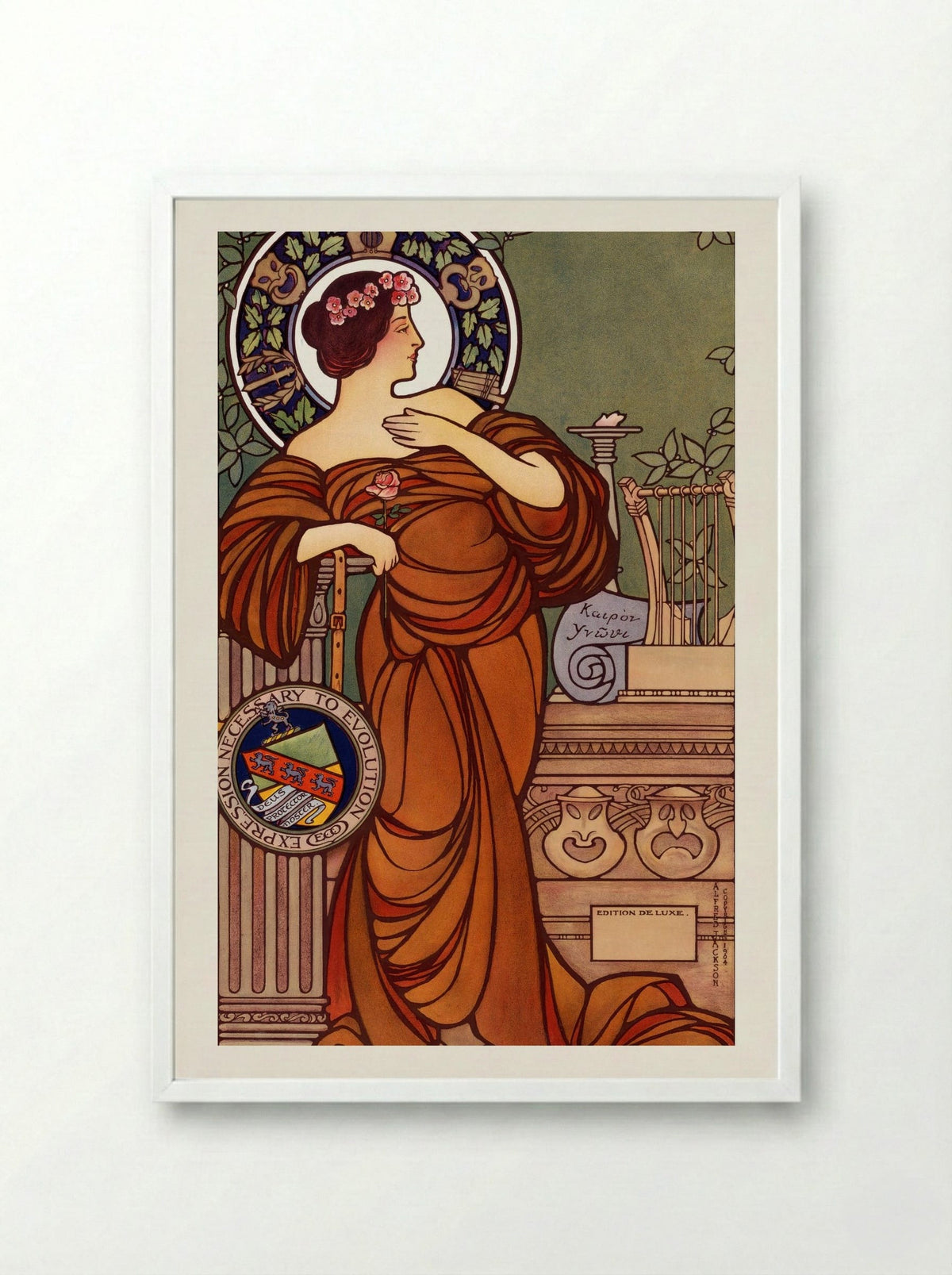 The Emerson College of Oratory - George H. Walker & Co. - Framed Print White