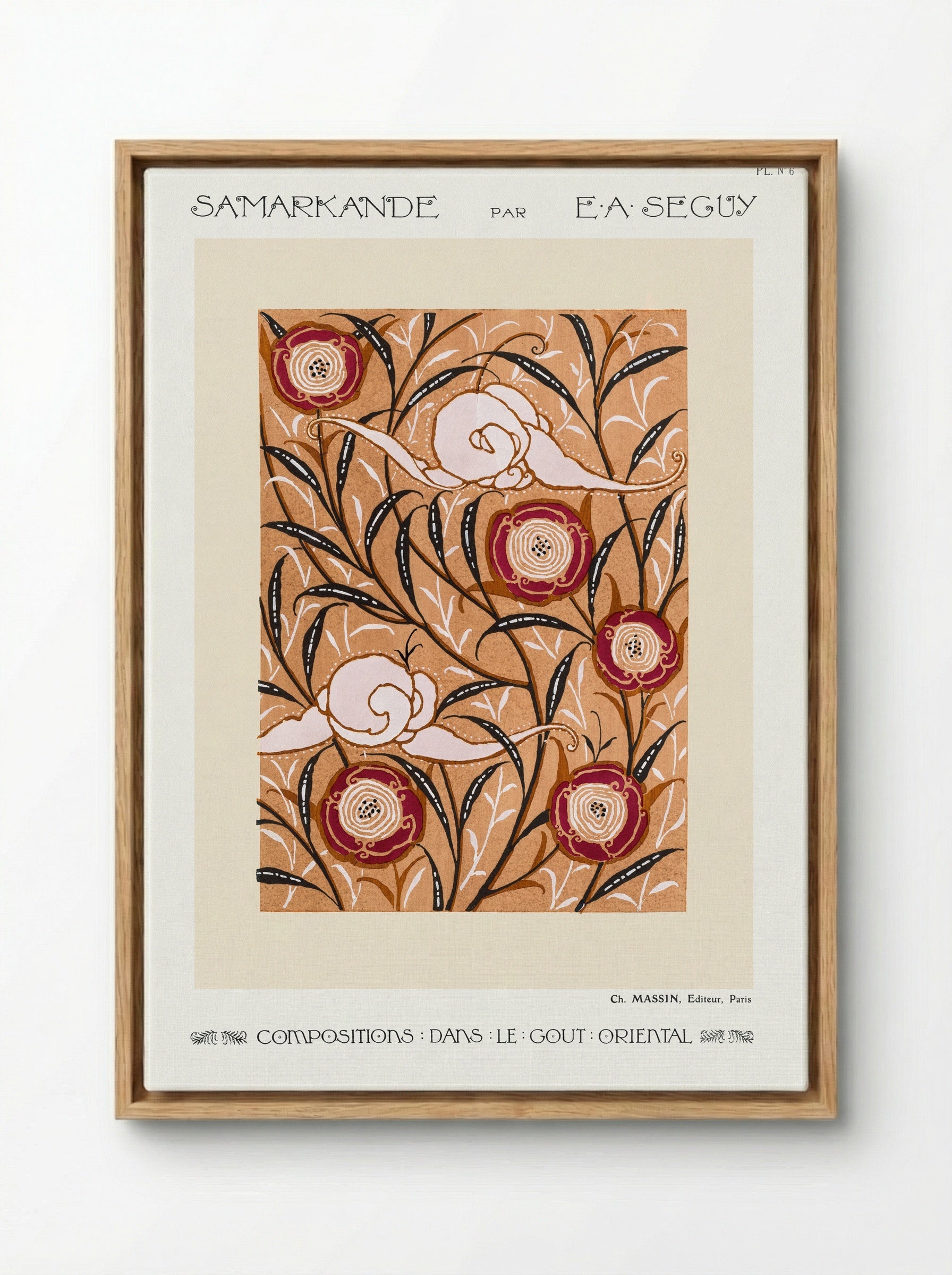 Samarkande (Plate 6, Compositions in the Oriental Style) - Émile-Allain Séguy - Framed Canvas Wood