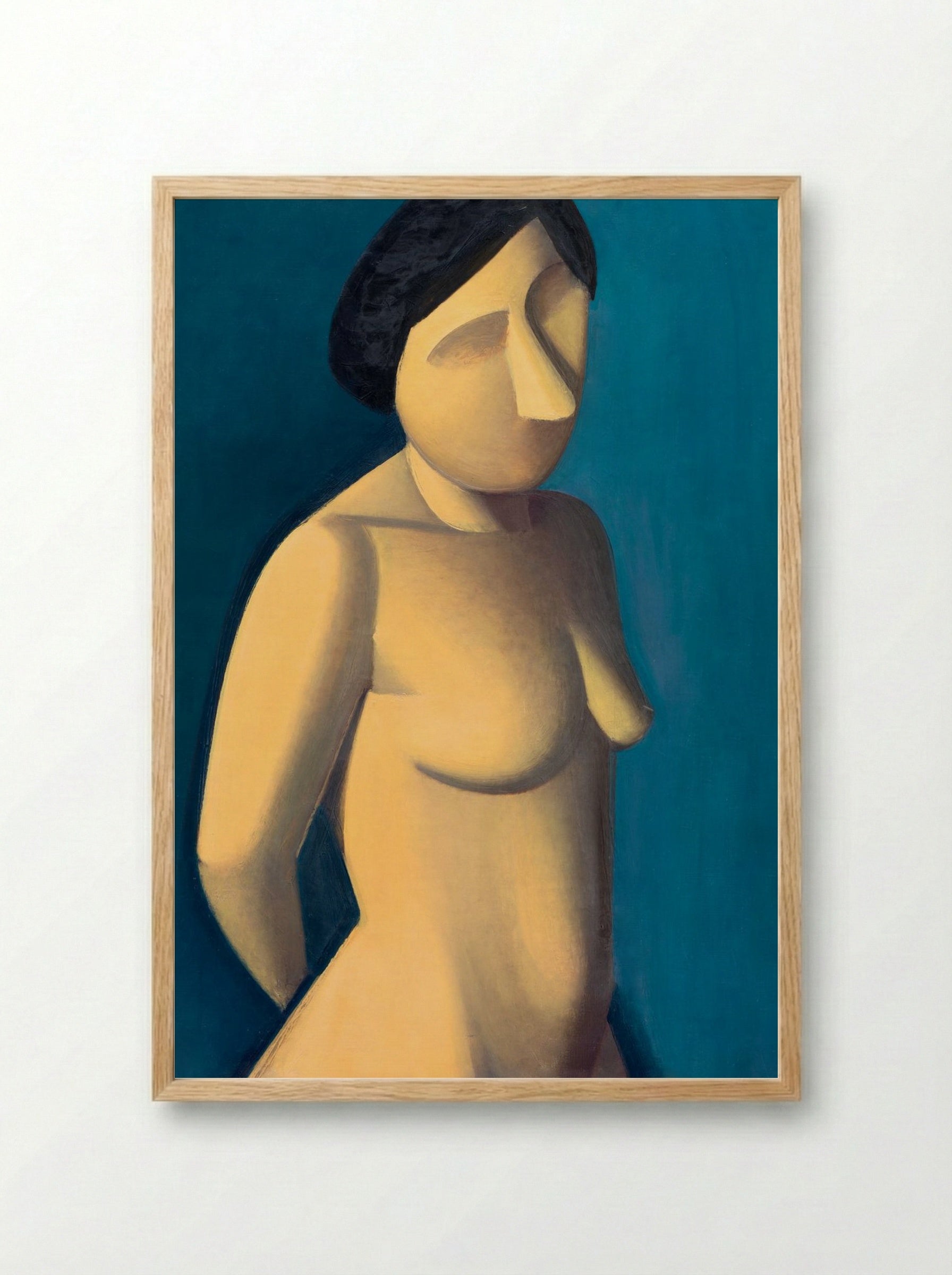 Female Model - Vilhelm Lundstrøm - Framed Print Wood