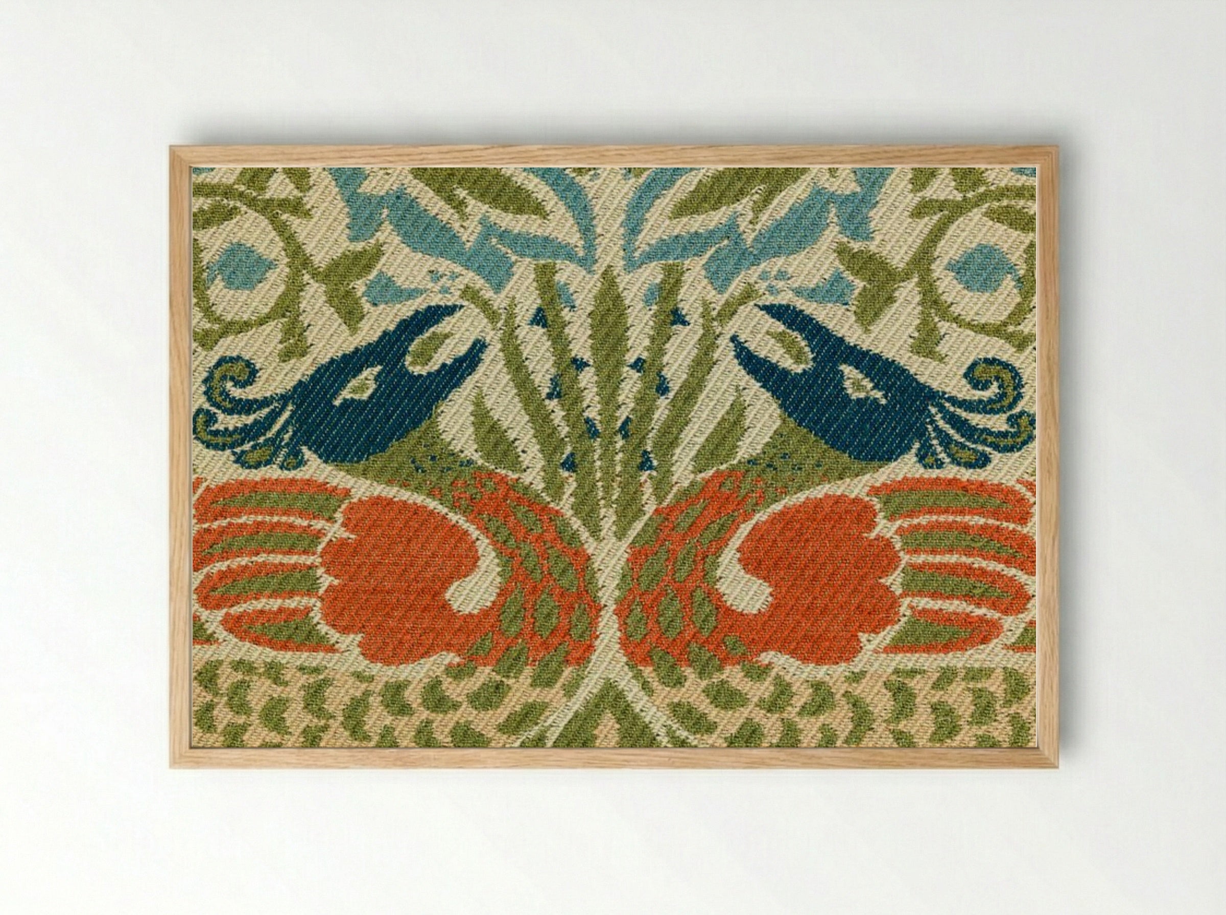 Peacock and Dragon - William Morris - Framed Print Wood