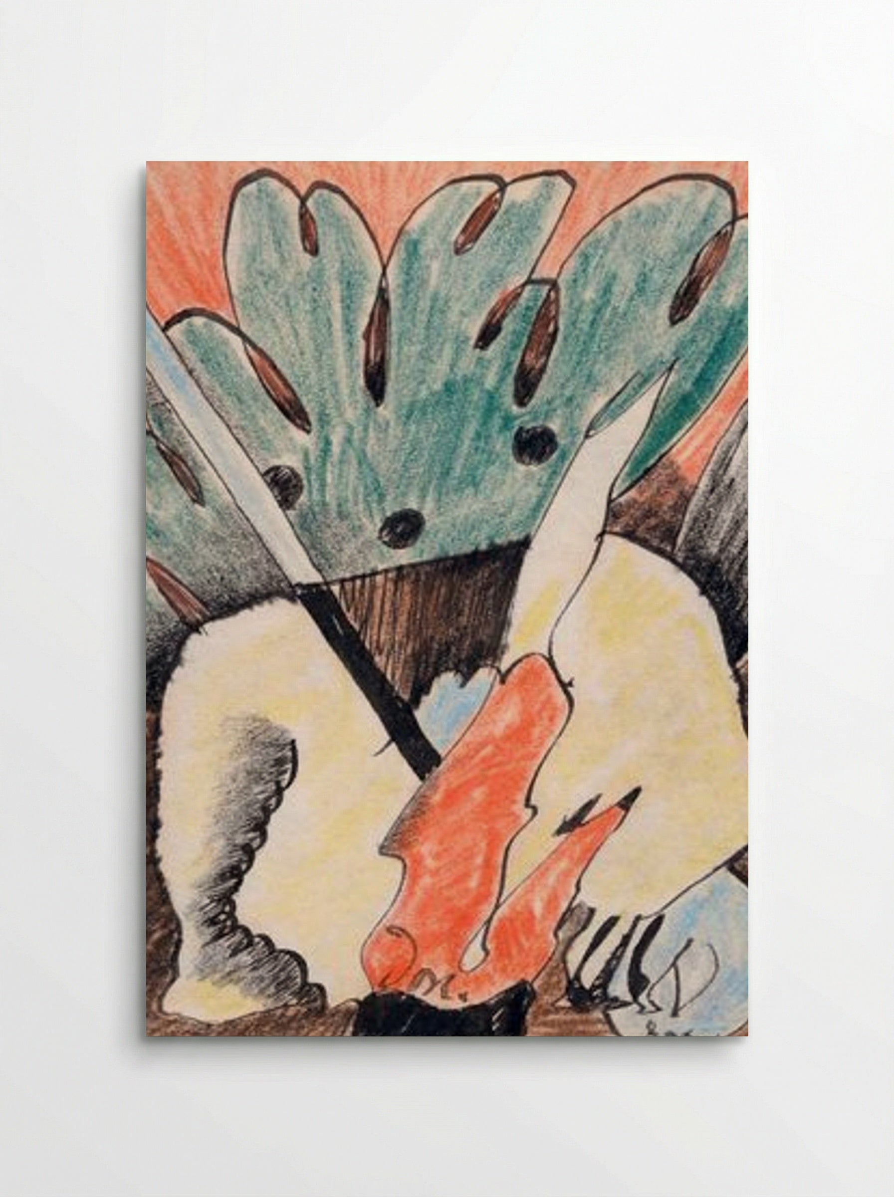 Untitled (Abstracted Forms, Coloured Pencil) - Arthur Dove - Poster