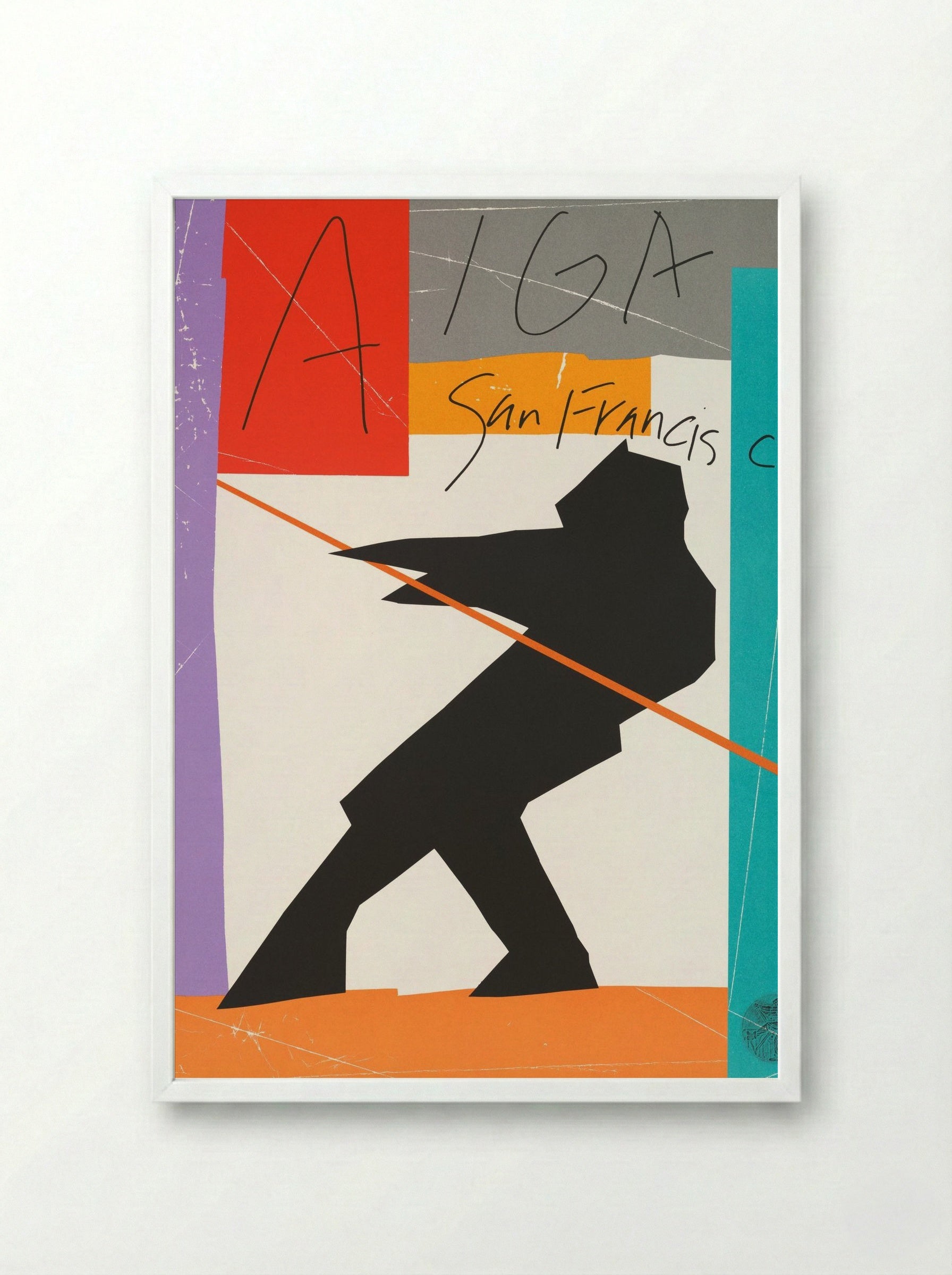 AIGA San Francisco - Michael Manwaring - Framed Print White