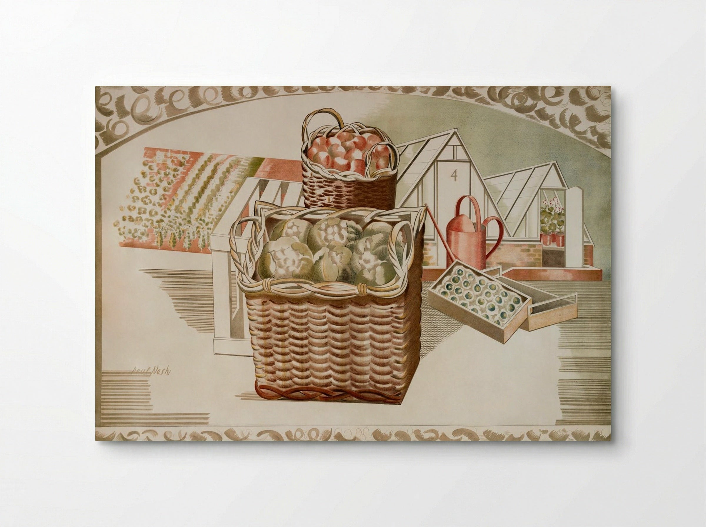 Fruit Gardens and Orchard - Paul Nash - Poster